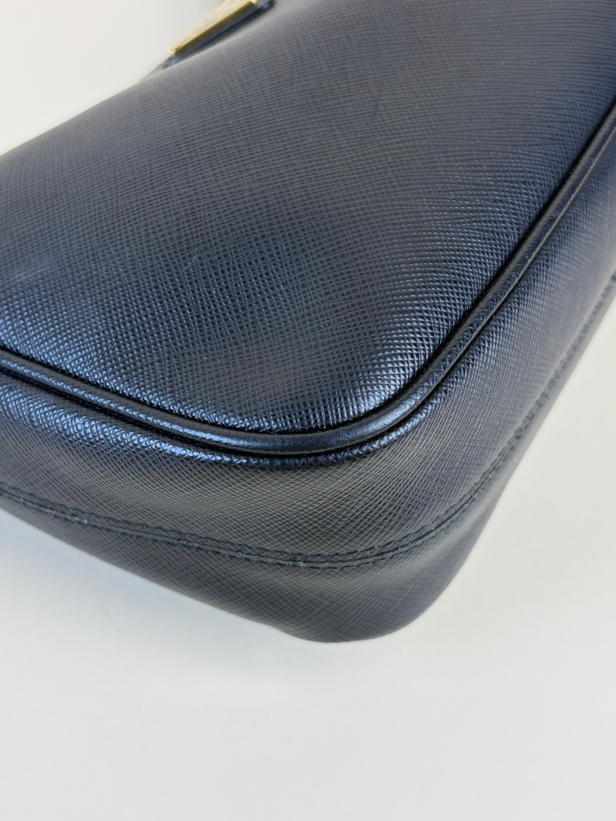Prada black saffanio lux leather