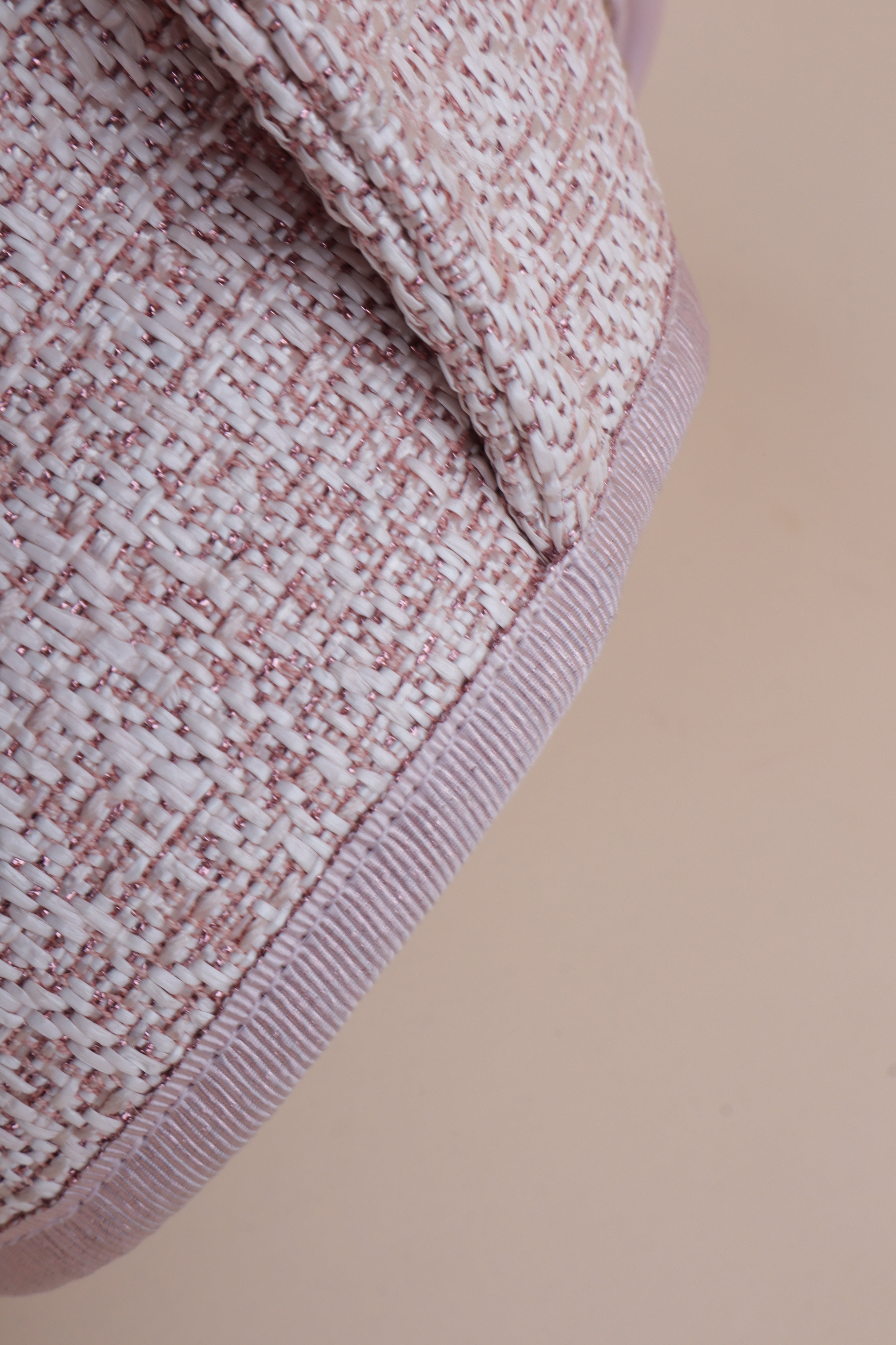 Chanel pink Deauville Tote Lurex Boucle Medium Bag