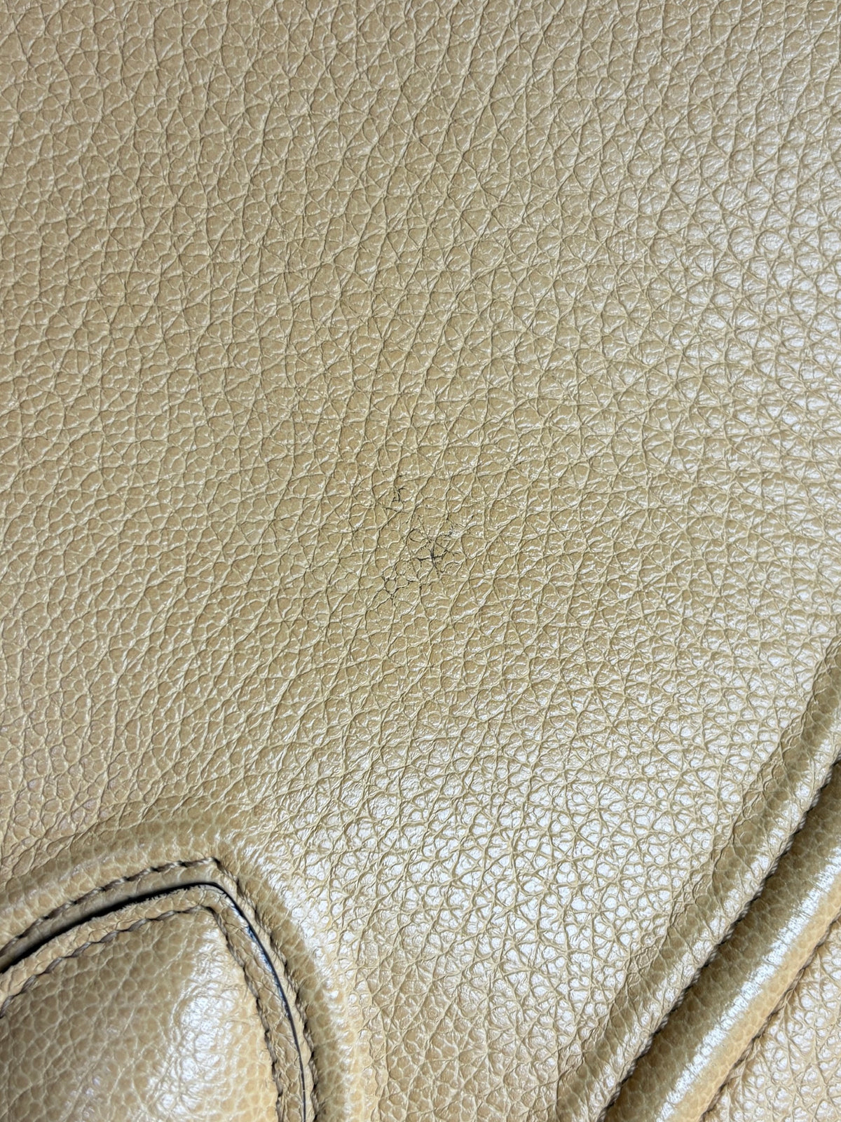 Celine dark beige grain ed calfskin medium phantom luggage tote bag