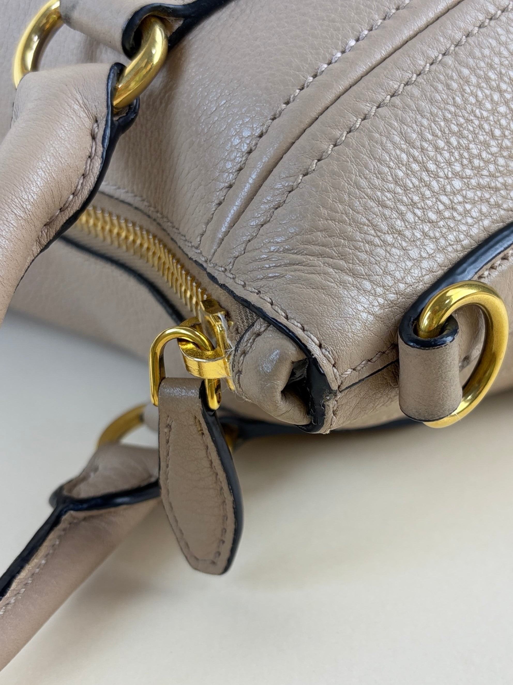Prada cammeo vitello phenix tote bag