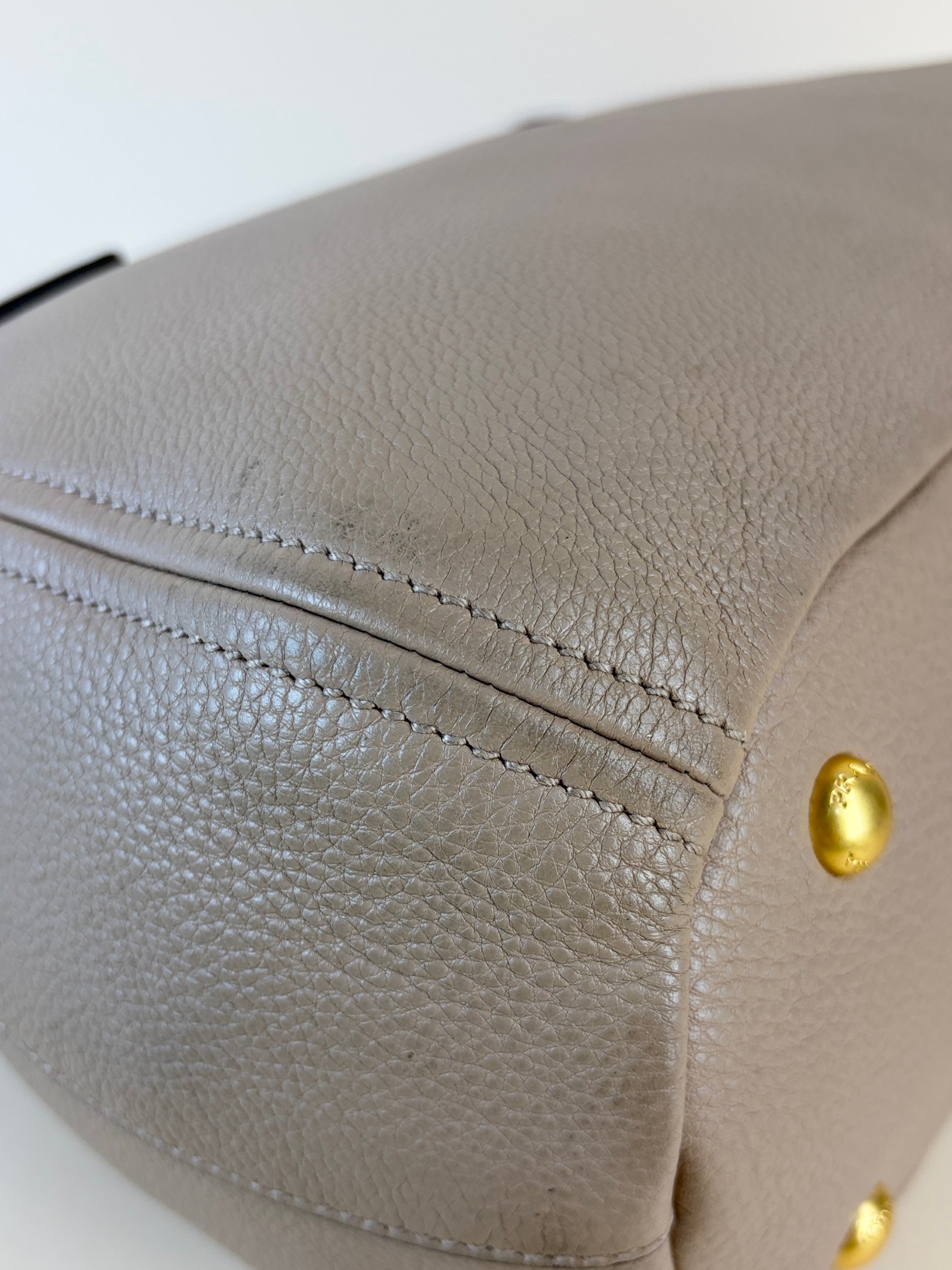 Prada cammeo vitello phenix tote bag