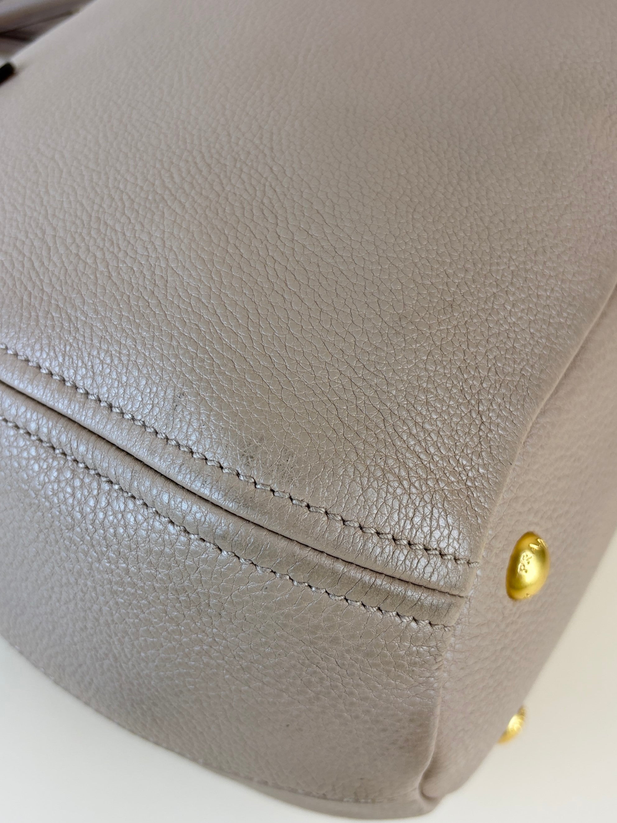 Prada cammeo vitello phenix tote bag