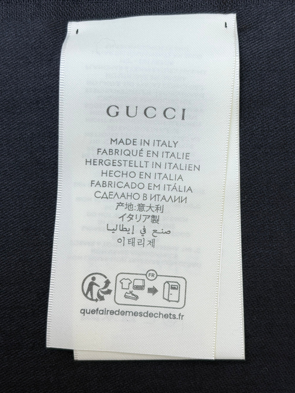 GUCCI black gg jaquard silk wool shawl