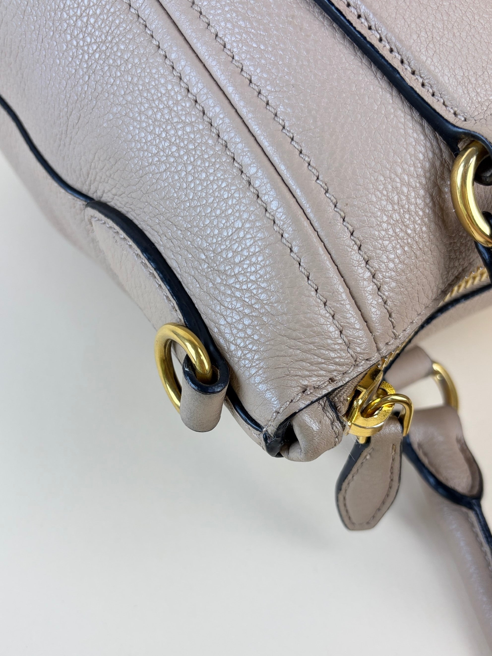 Prada cammeo vitello phenix tote bag