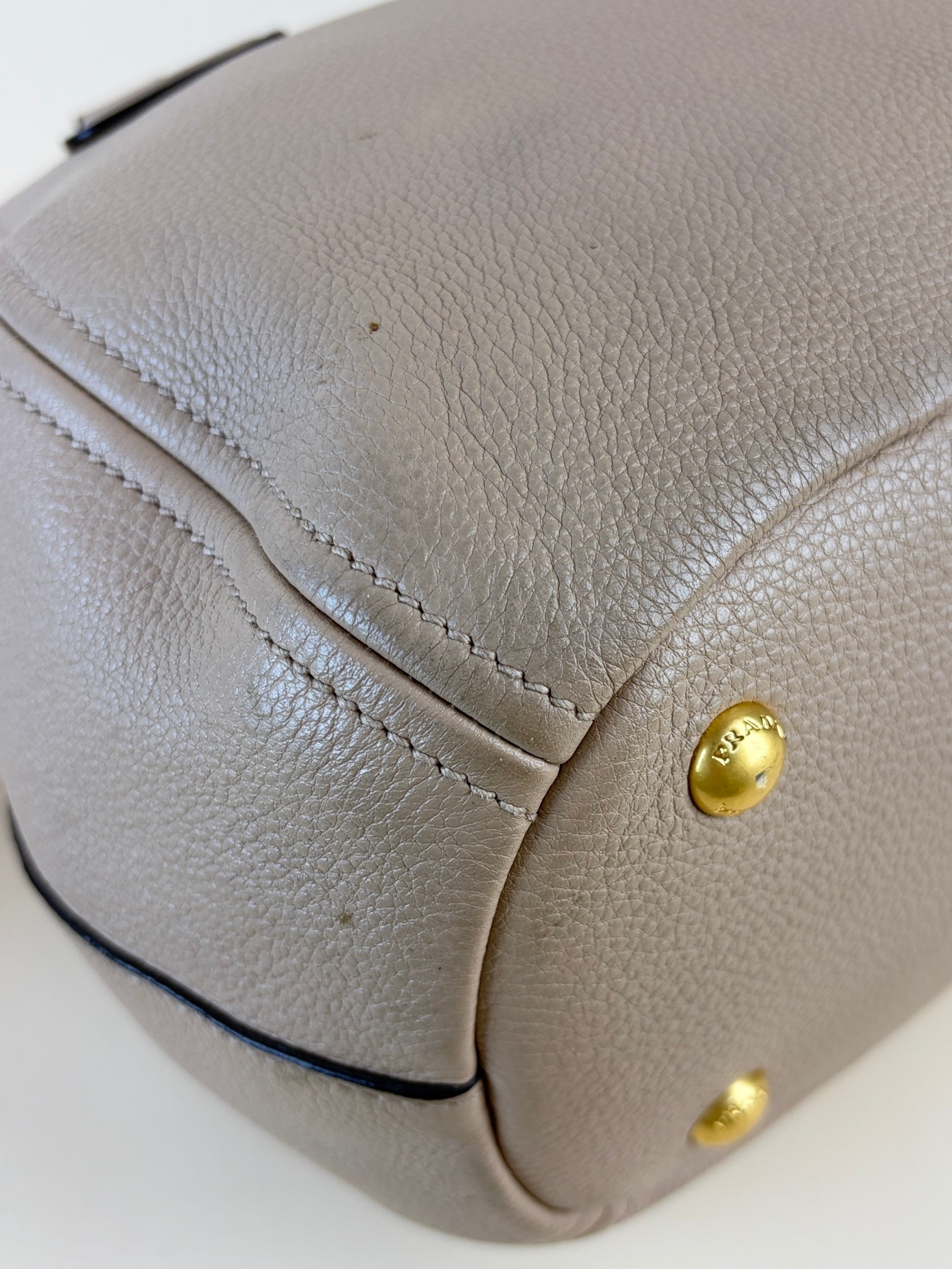 Prada cammeo vitello phenix tote bag