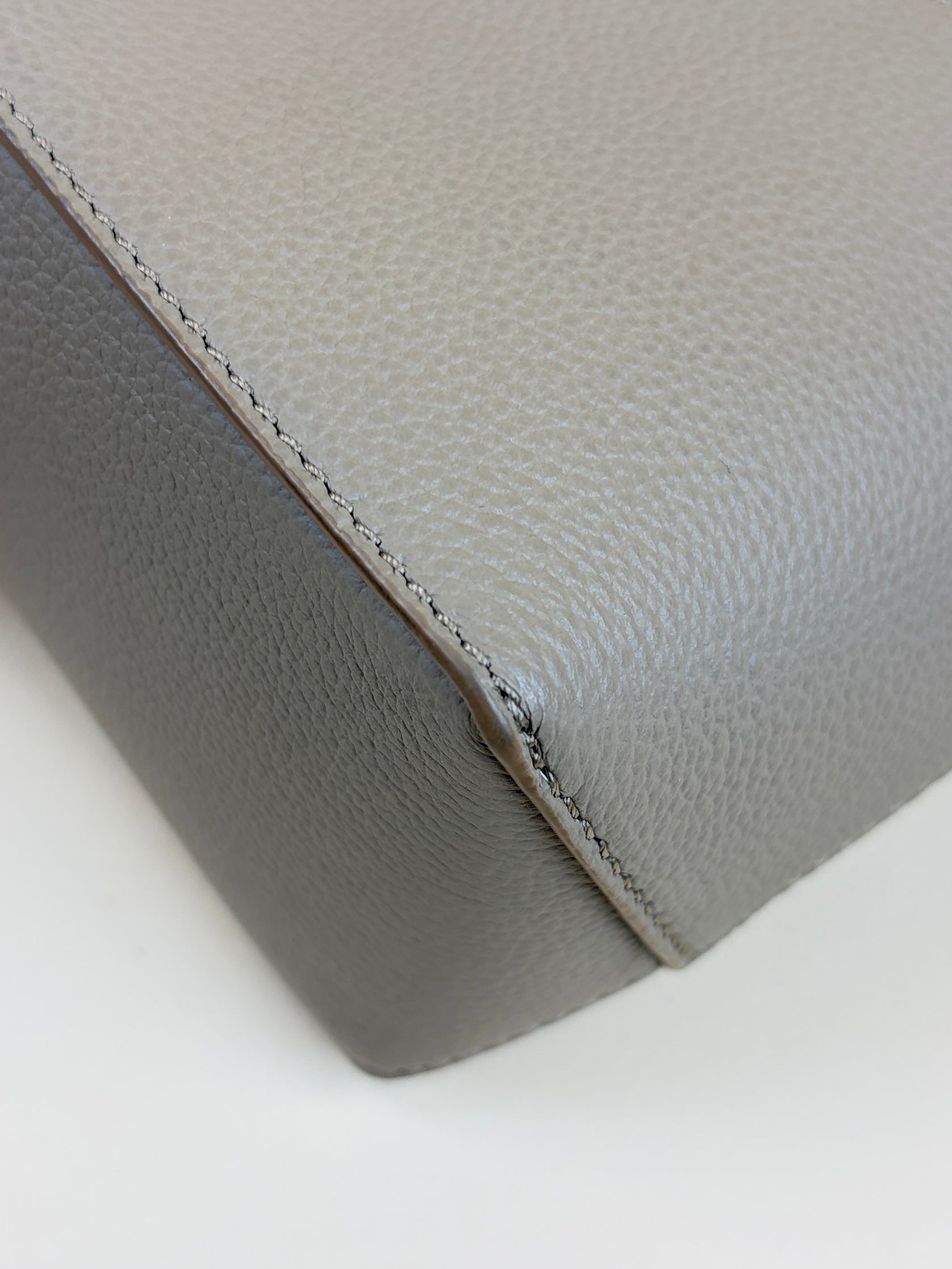 Loewe clay soft grained calfskin miniPuzzle Edge Bag