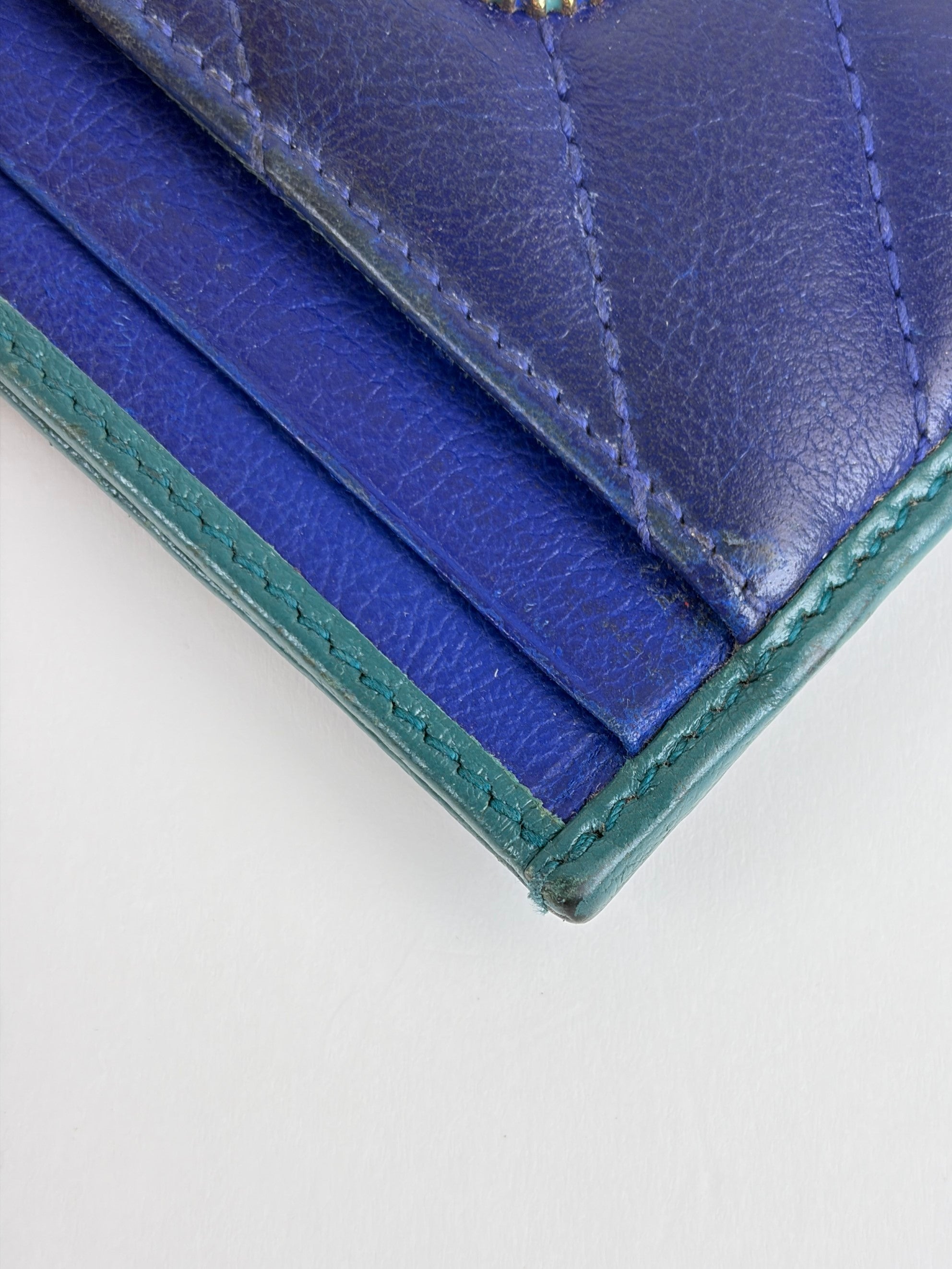 Gucci GG Marmont torchon Card holder blue