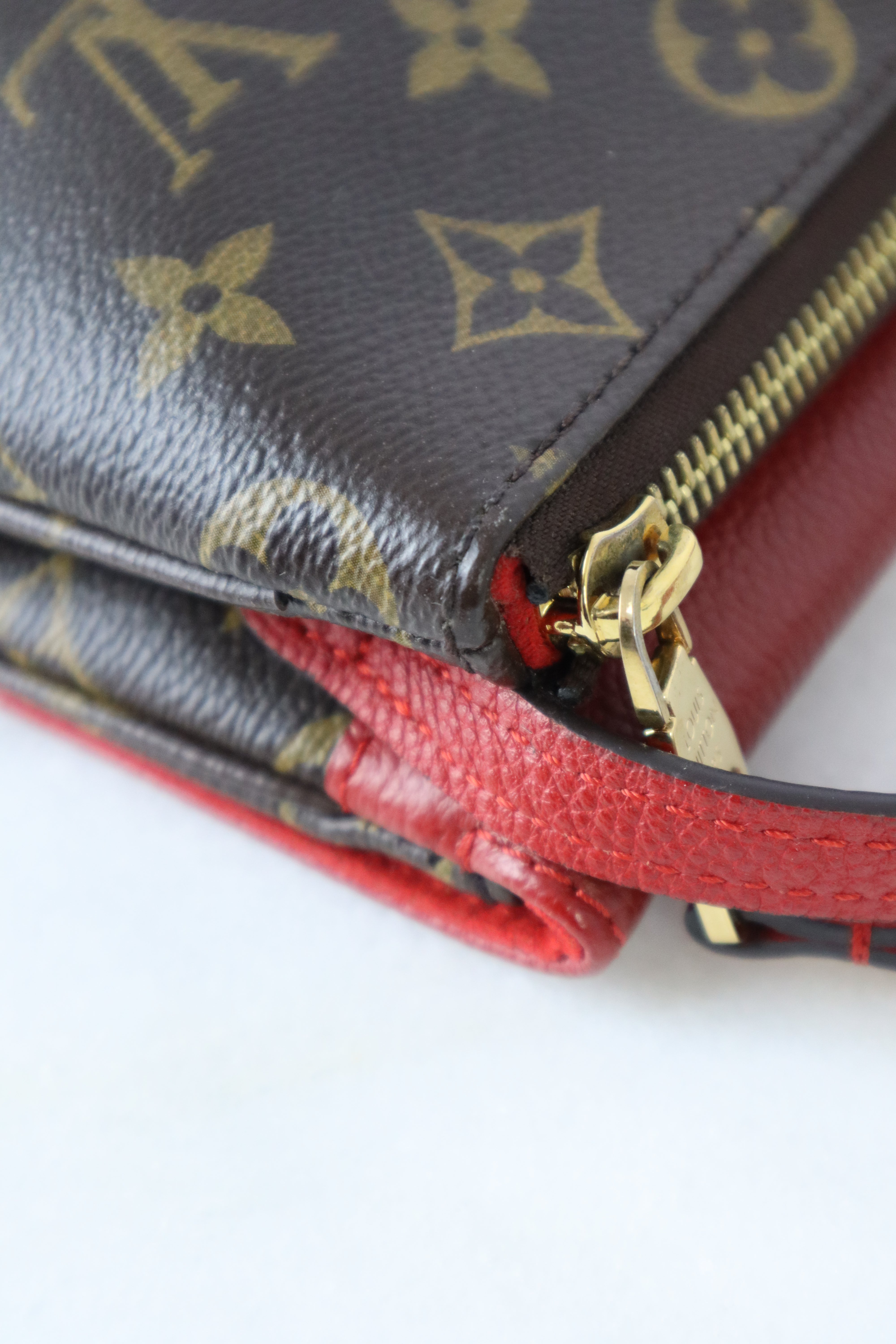 Louis Vuitton Monogram Red Twice Pochette Crossbody Bag-Pochette-Louis Vuitton-The Closet Egypt