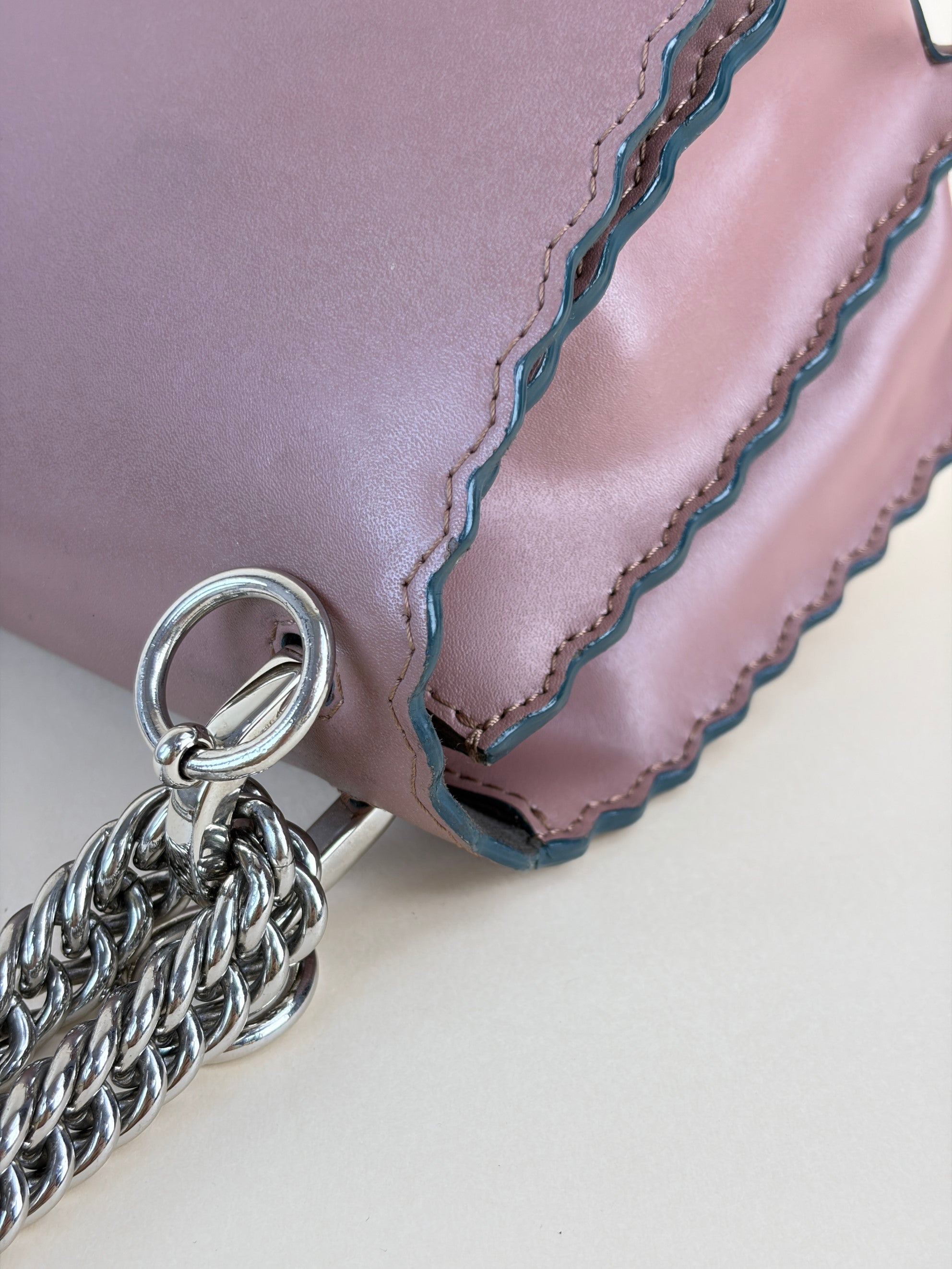 Fendi nude small i kan shoulder bag