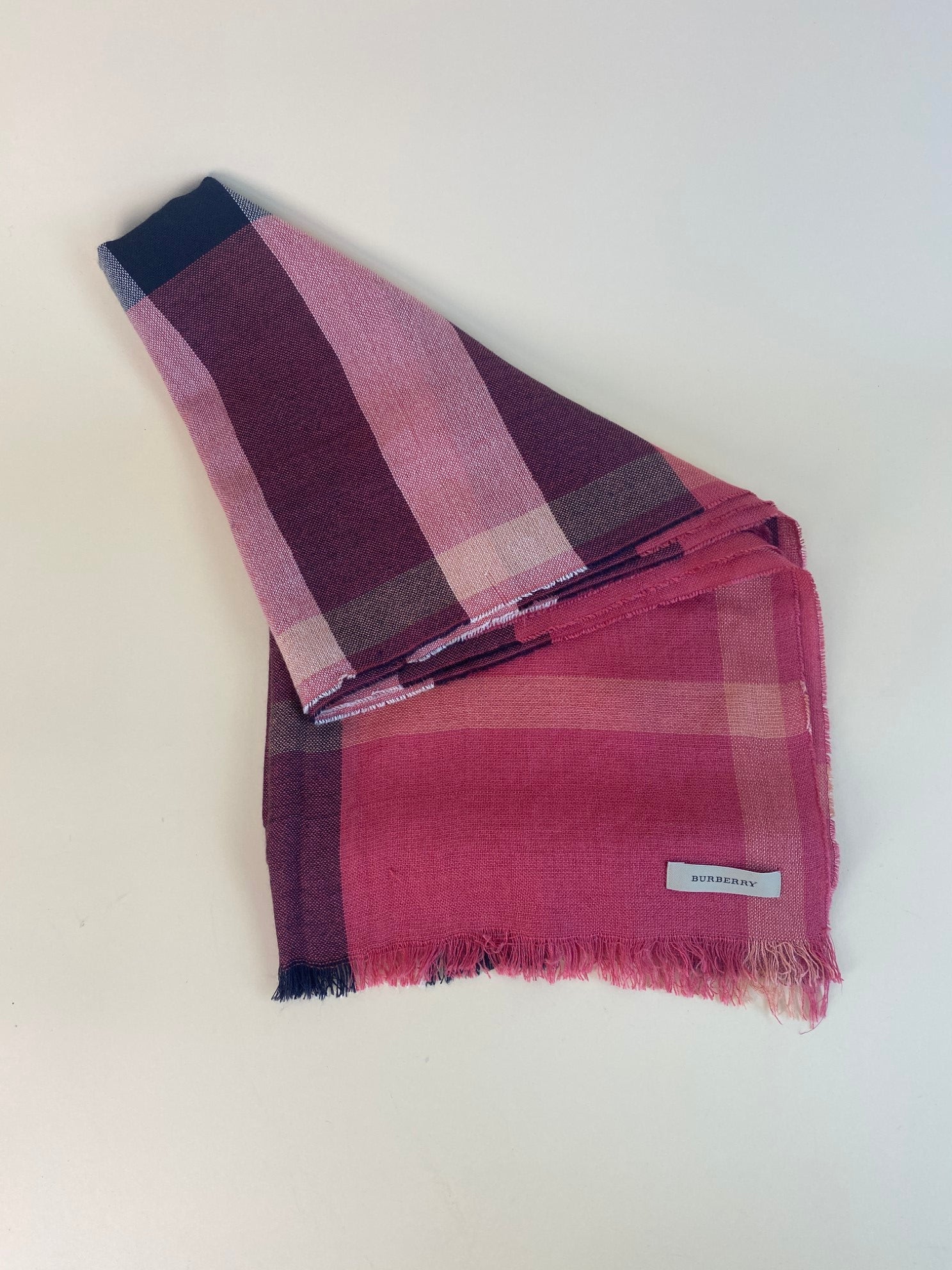 Burberry Multicolor Horseferry Check Cashmere/Silk Scarf