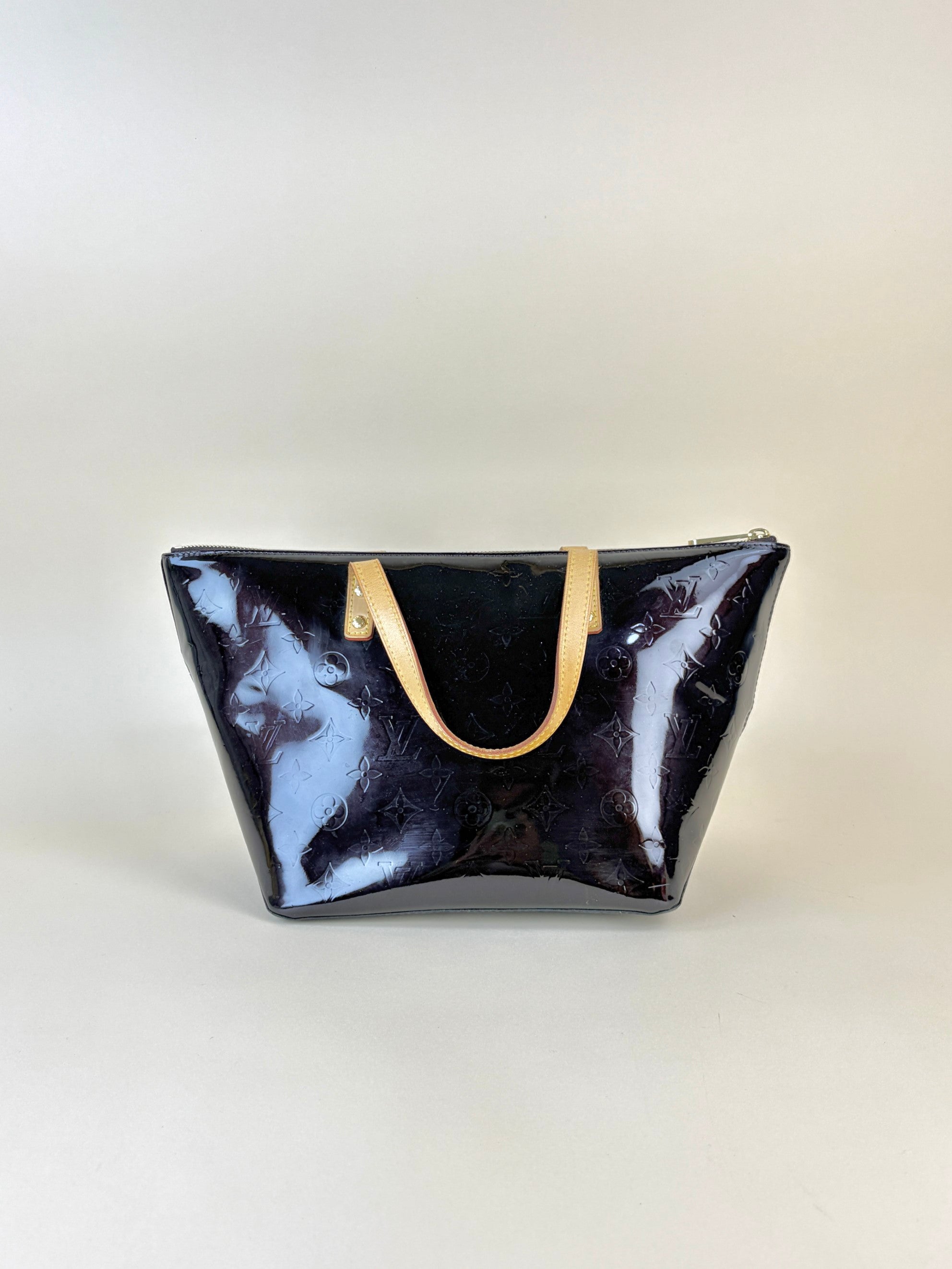 Louis Vuitton Amarante Monogram Vernis Bellevue Tote Bag