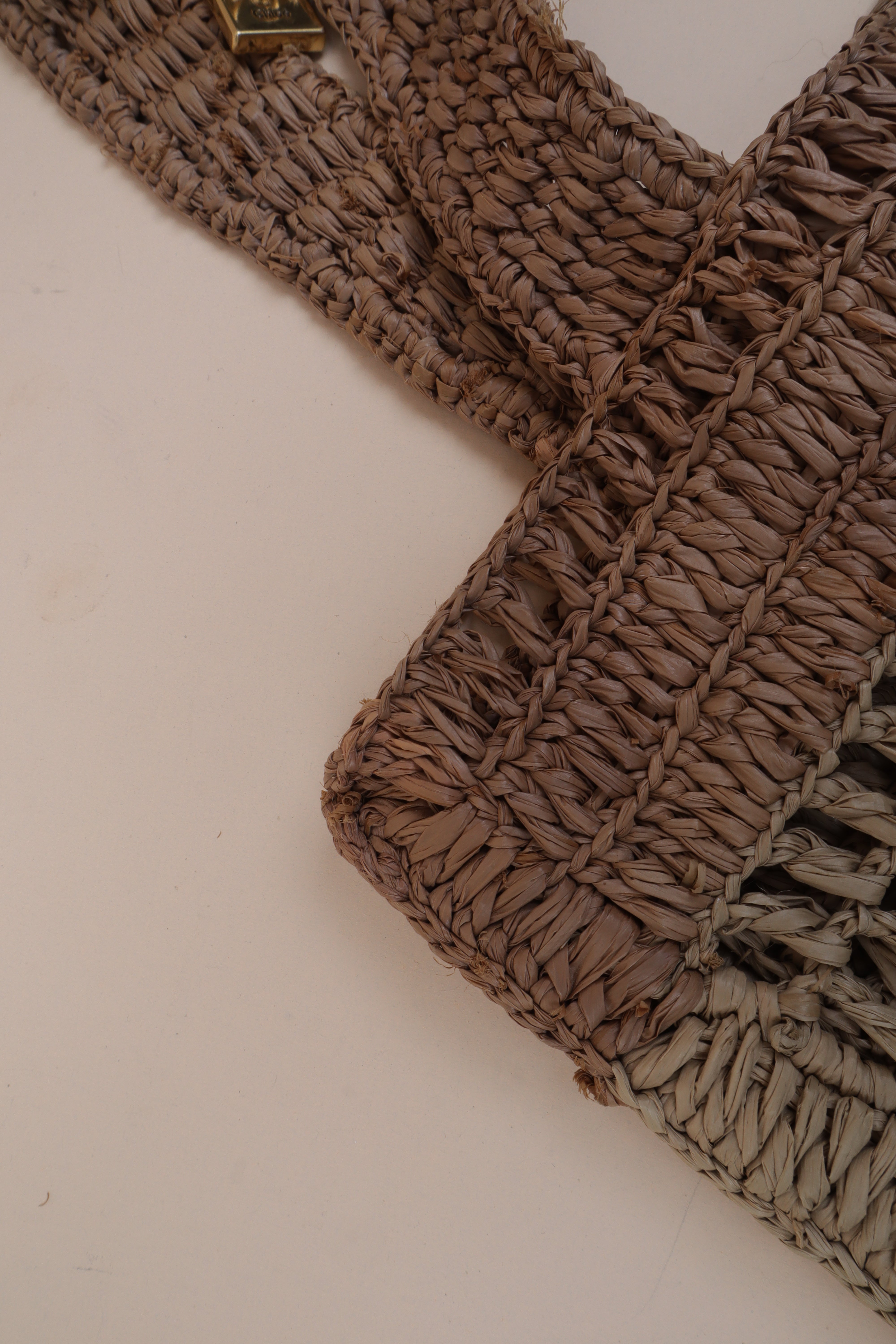 Chloe multi color summer banana raffia