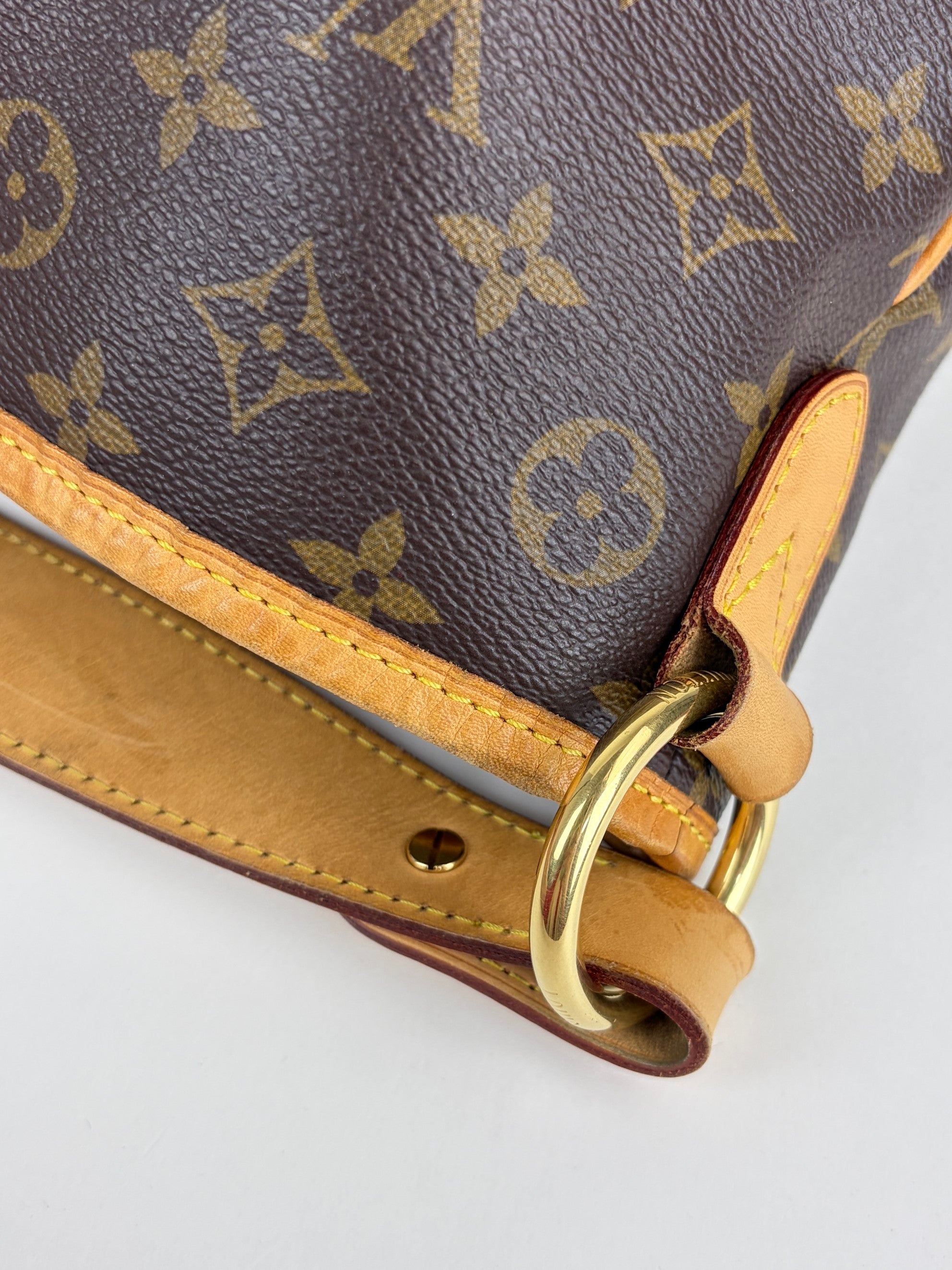 louis Vuitton monogram canvas delightful mm hobo bag