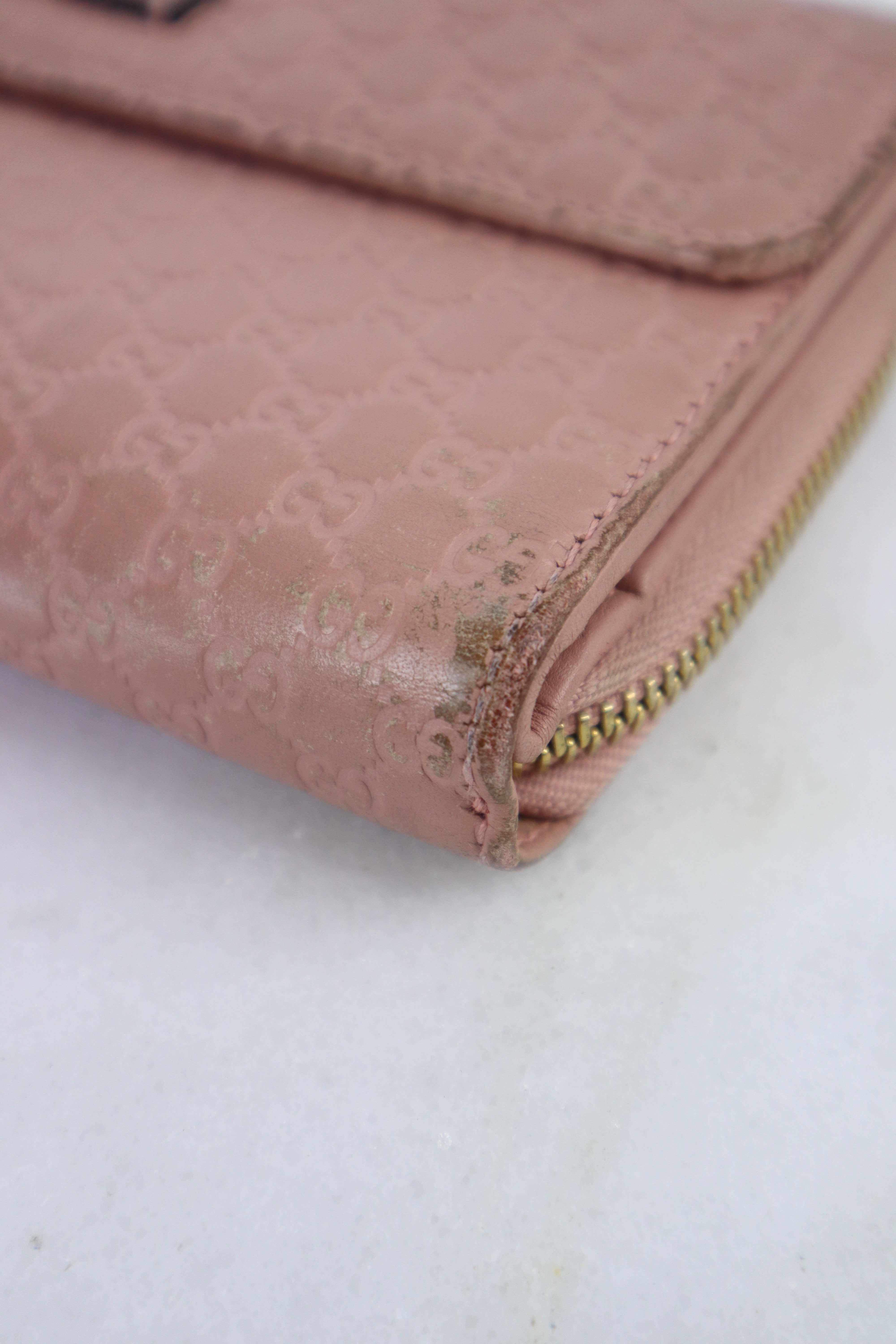 Gucci Pink GG Guccissima Long Wallet-wallet-Gucci-The Closet Egypt