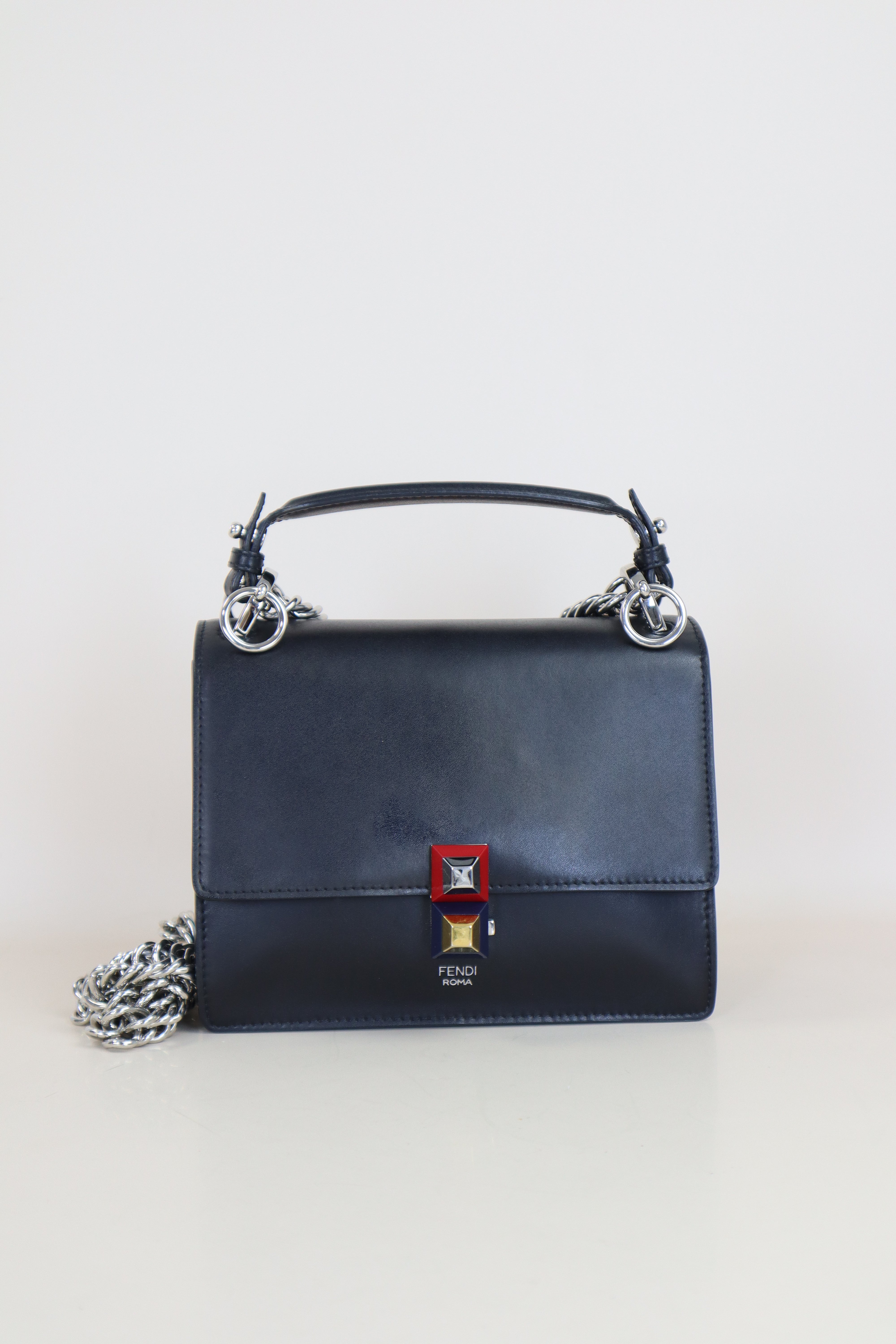 Fendi Black Mini Kan I Shoulder Bag