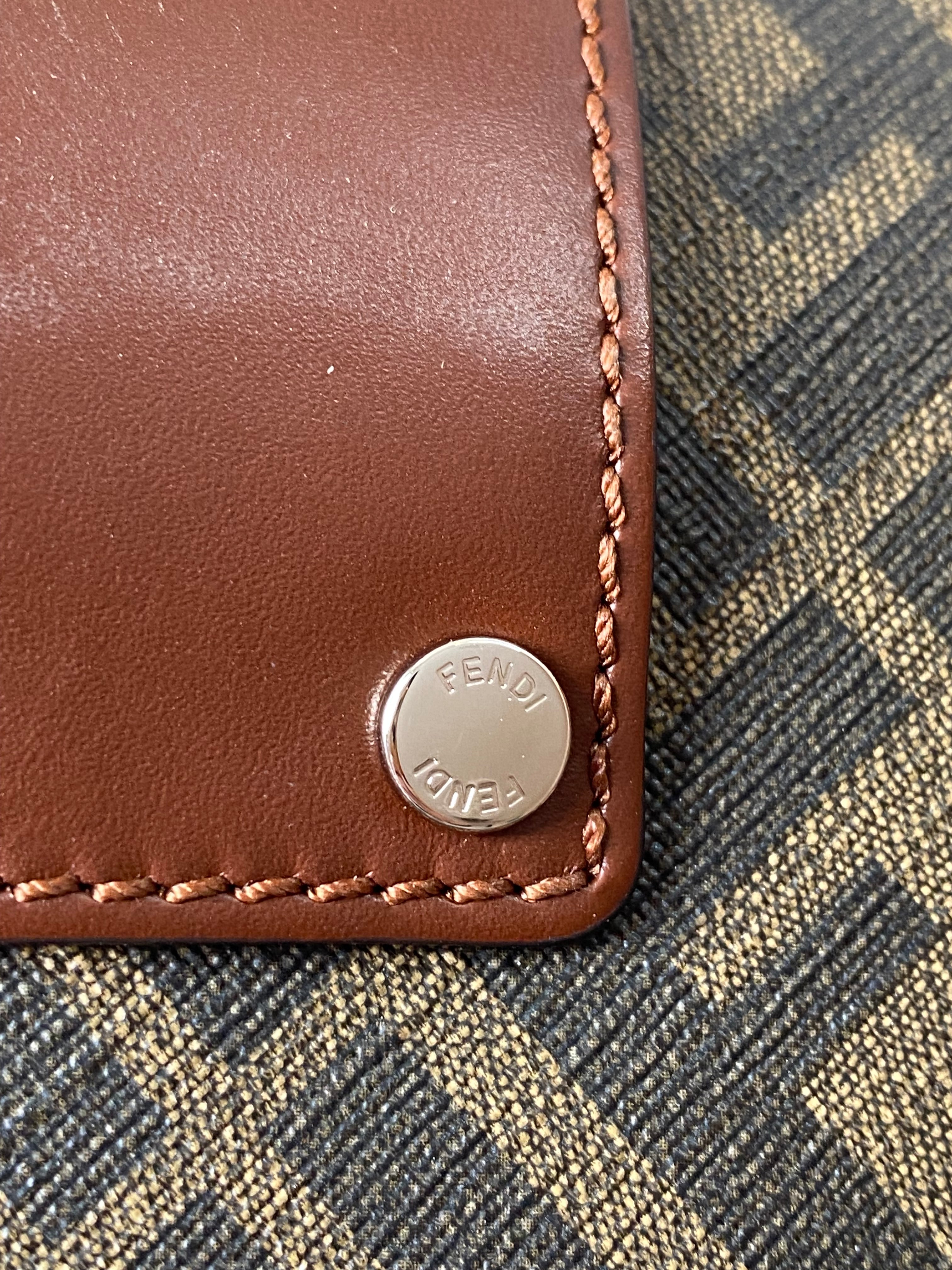Fendi Brown Baguette FF Flat Shoulder Bag-handbag-Fendi-The Closet Egypt