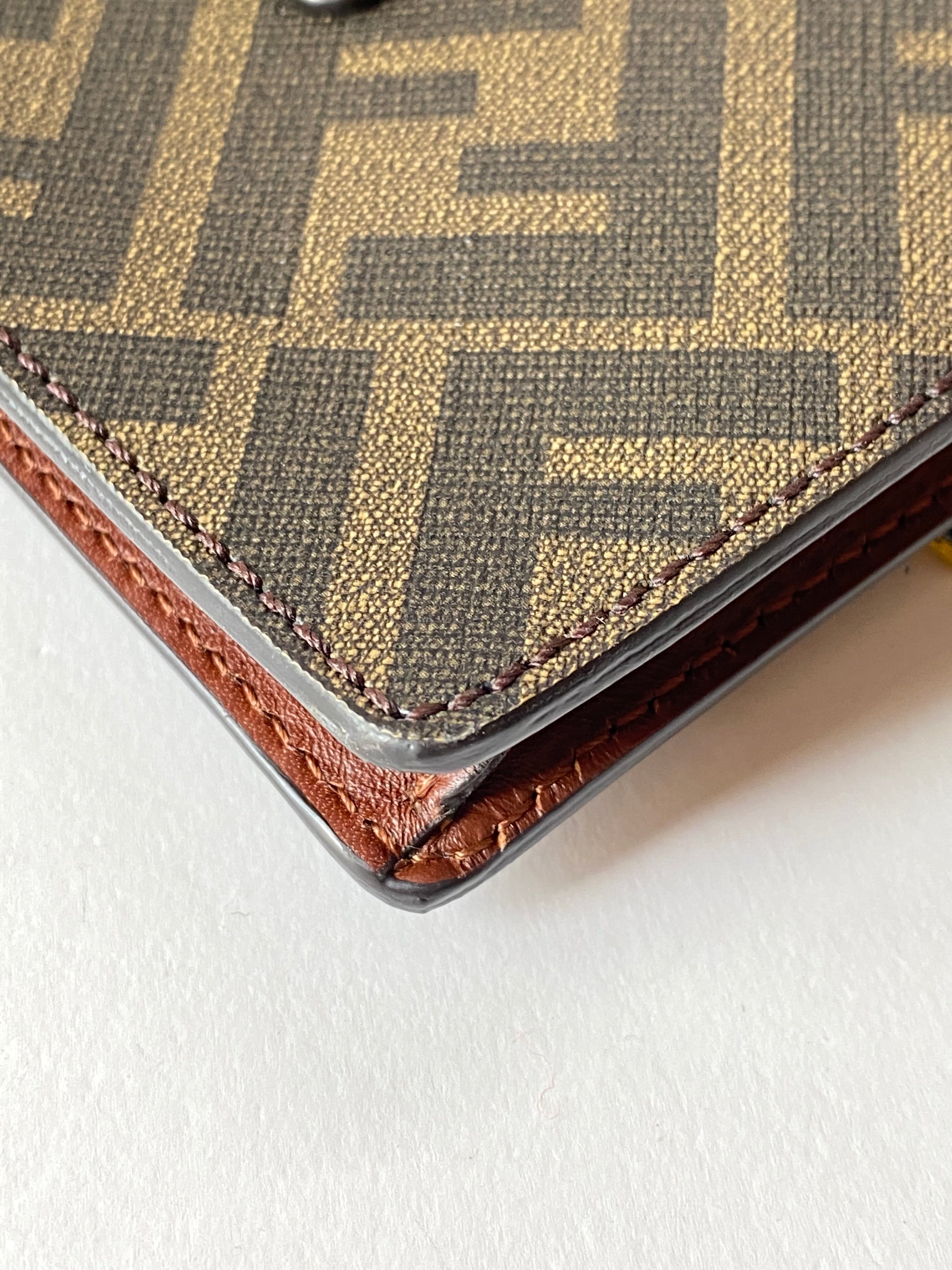 Fendi Brown Baguette FF Flat Shoulder Bag-handbag-Fendi-The Closet Egypt