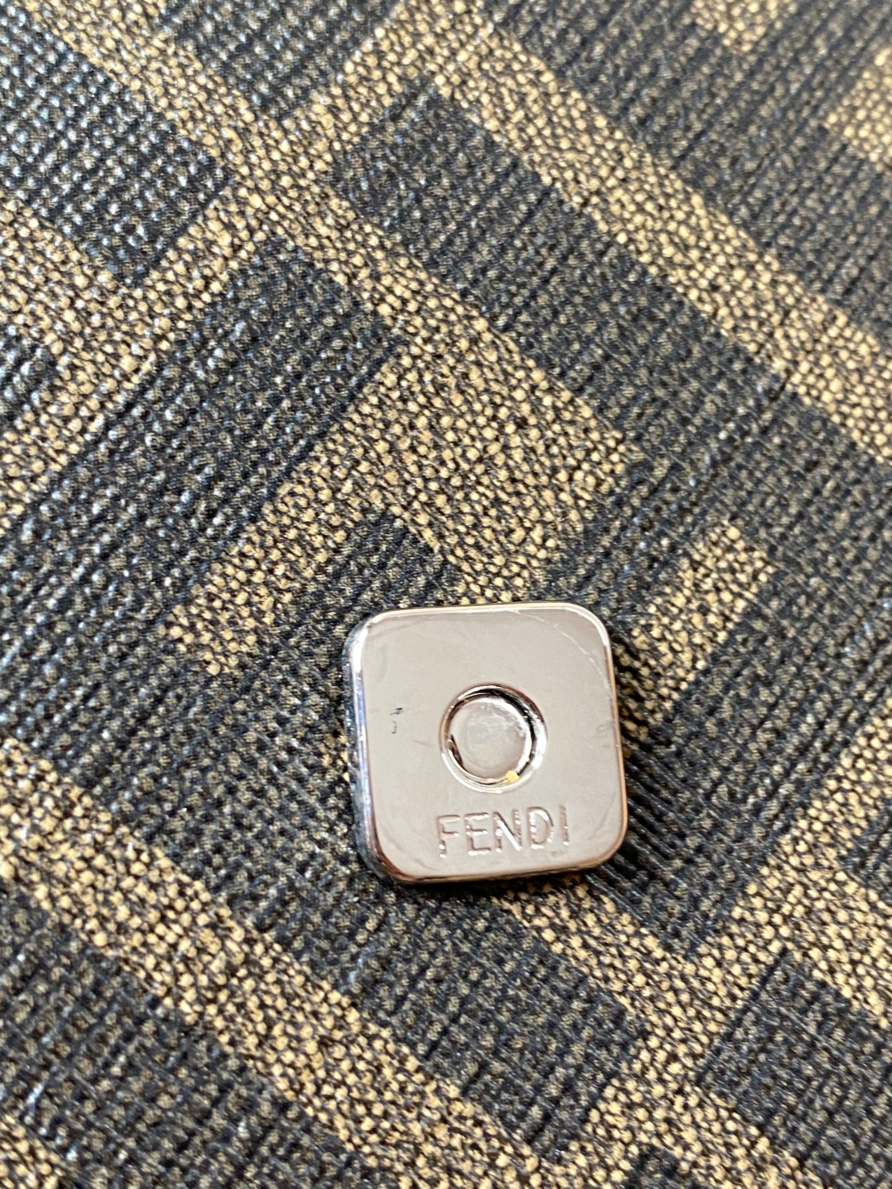 Fendi Brown Baguette FF Flat Shoulder Bag-handbag-Fendi-The Closet Egypt