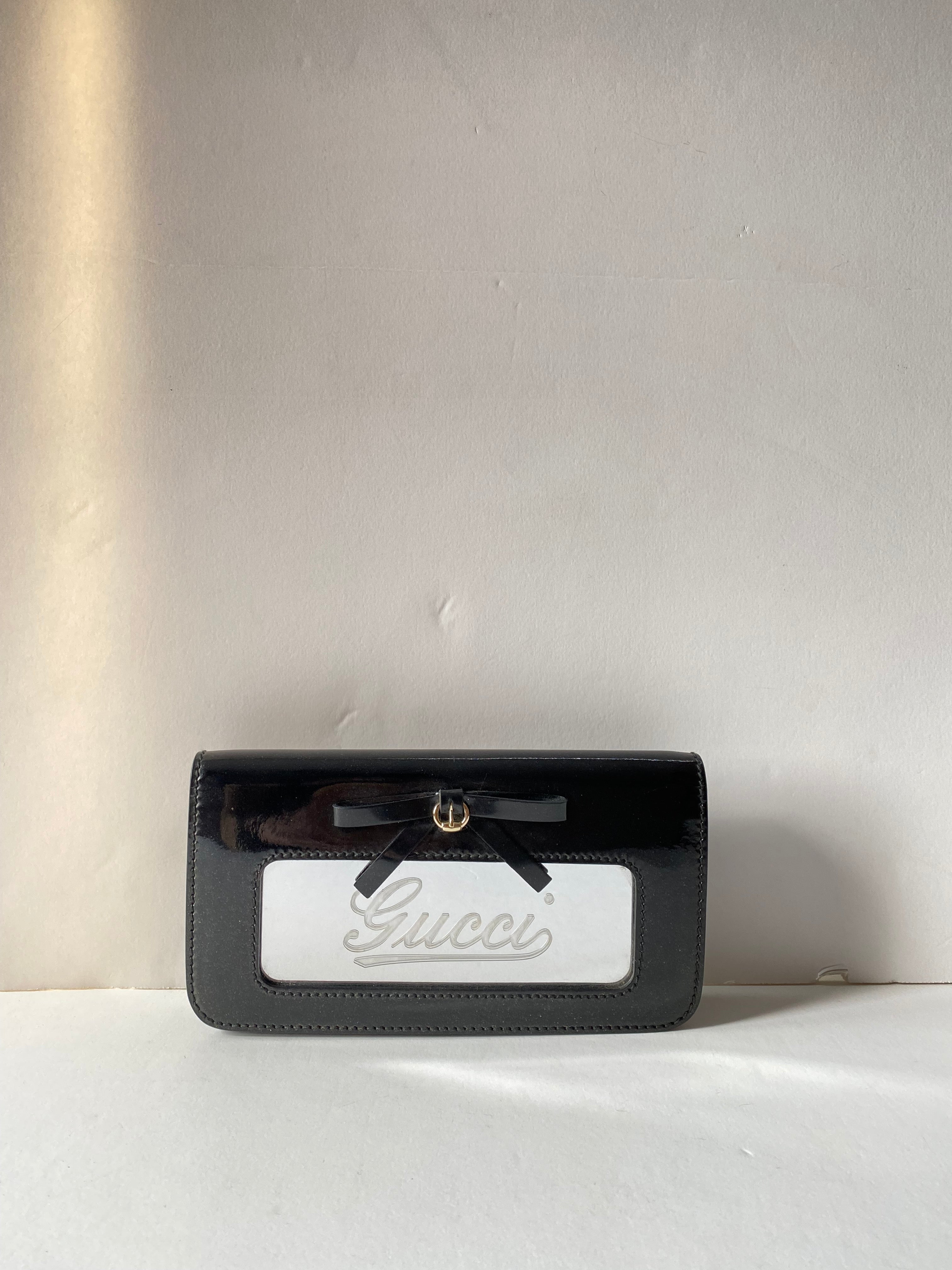 Gucci Black Mirror Clutch-Clutch-Gucci-The Closet Egypt