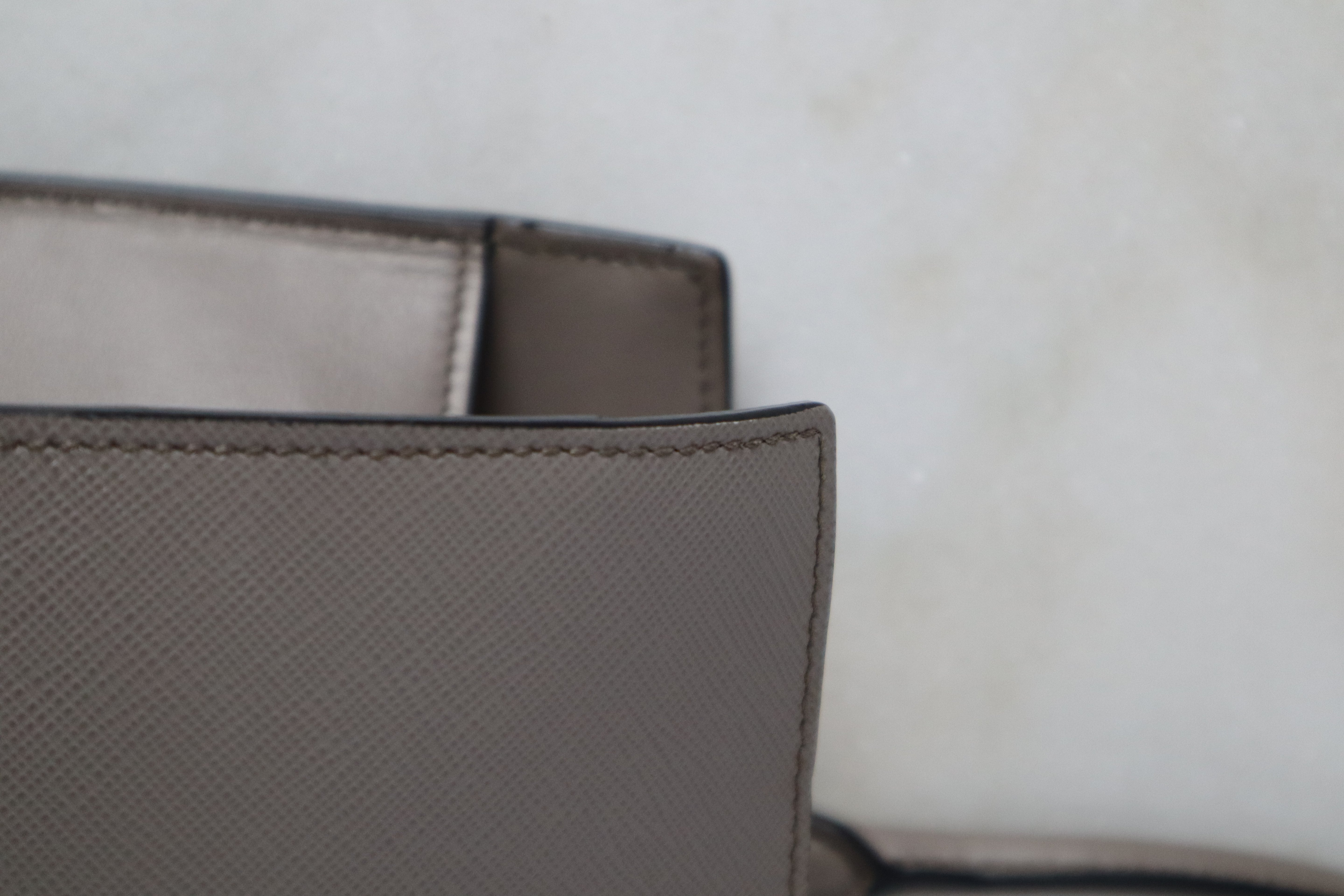Prada Grey Argilla Medium Monochrome Tote Bag