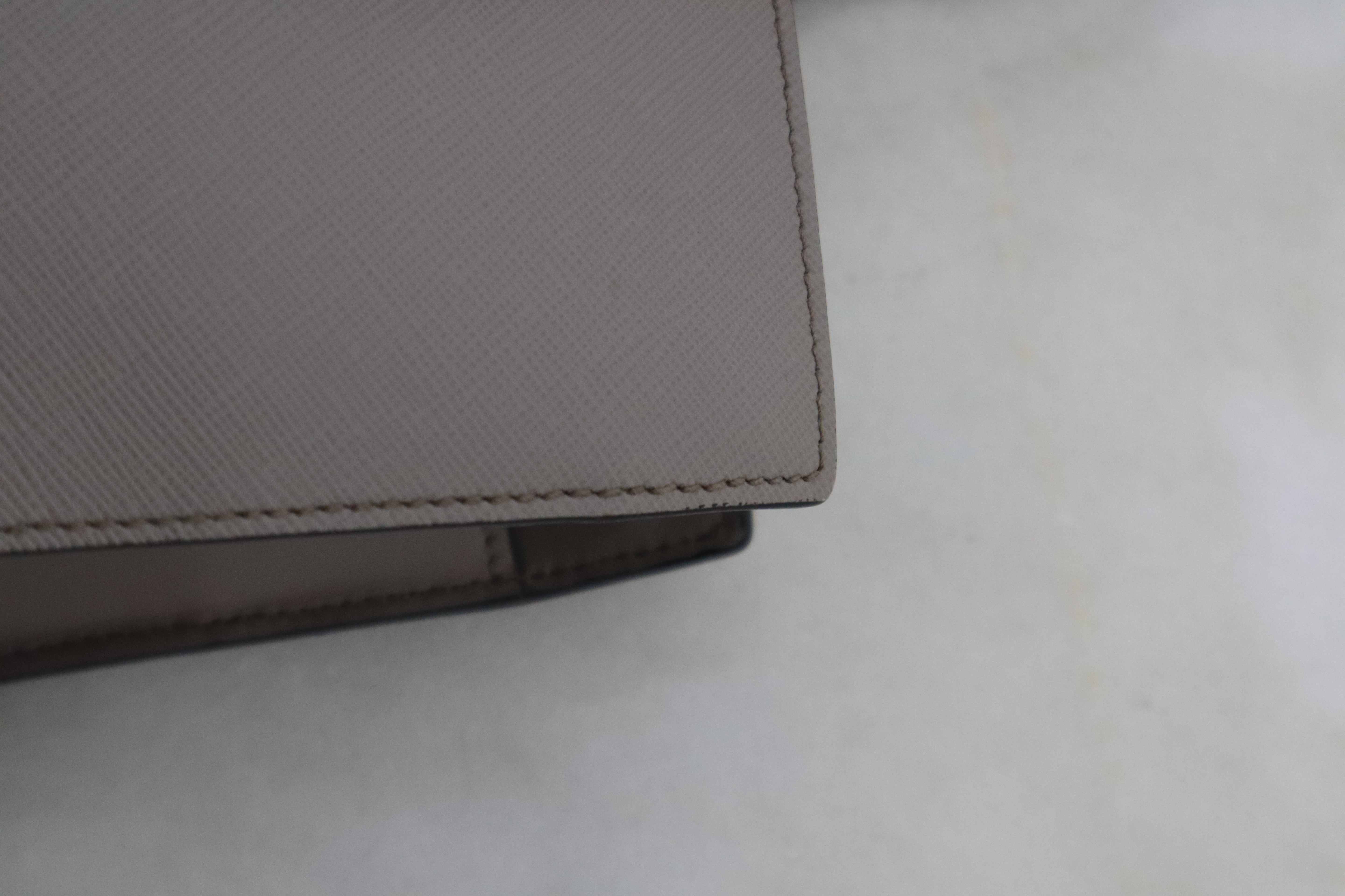 Prada Grey Argilla Medium Monochrome Tote Bag