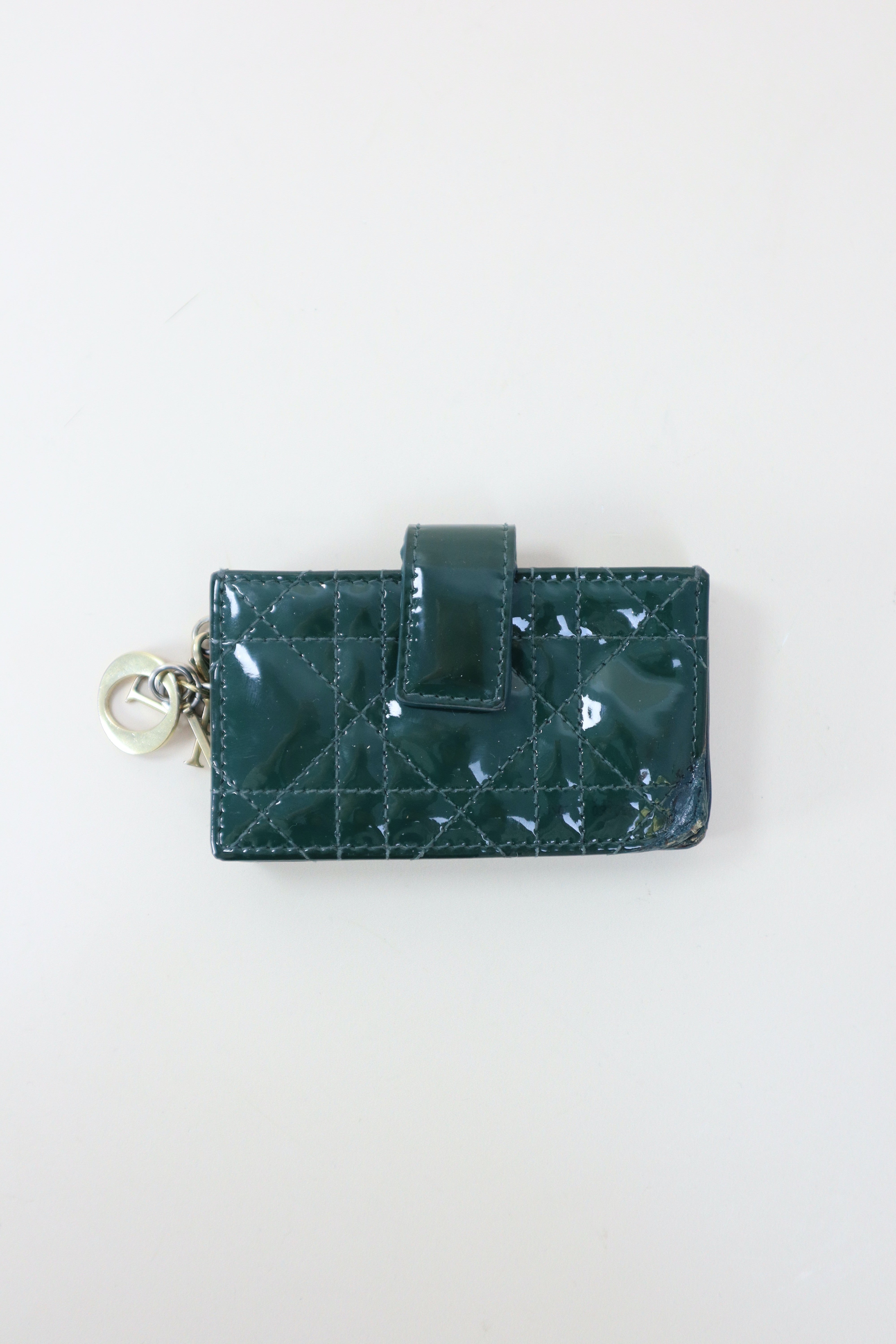 Christian Dior Green Jasmine Card Wallet