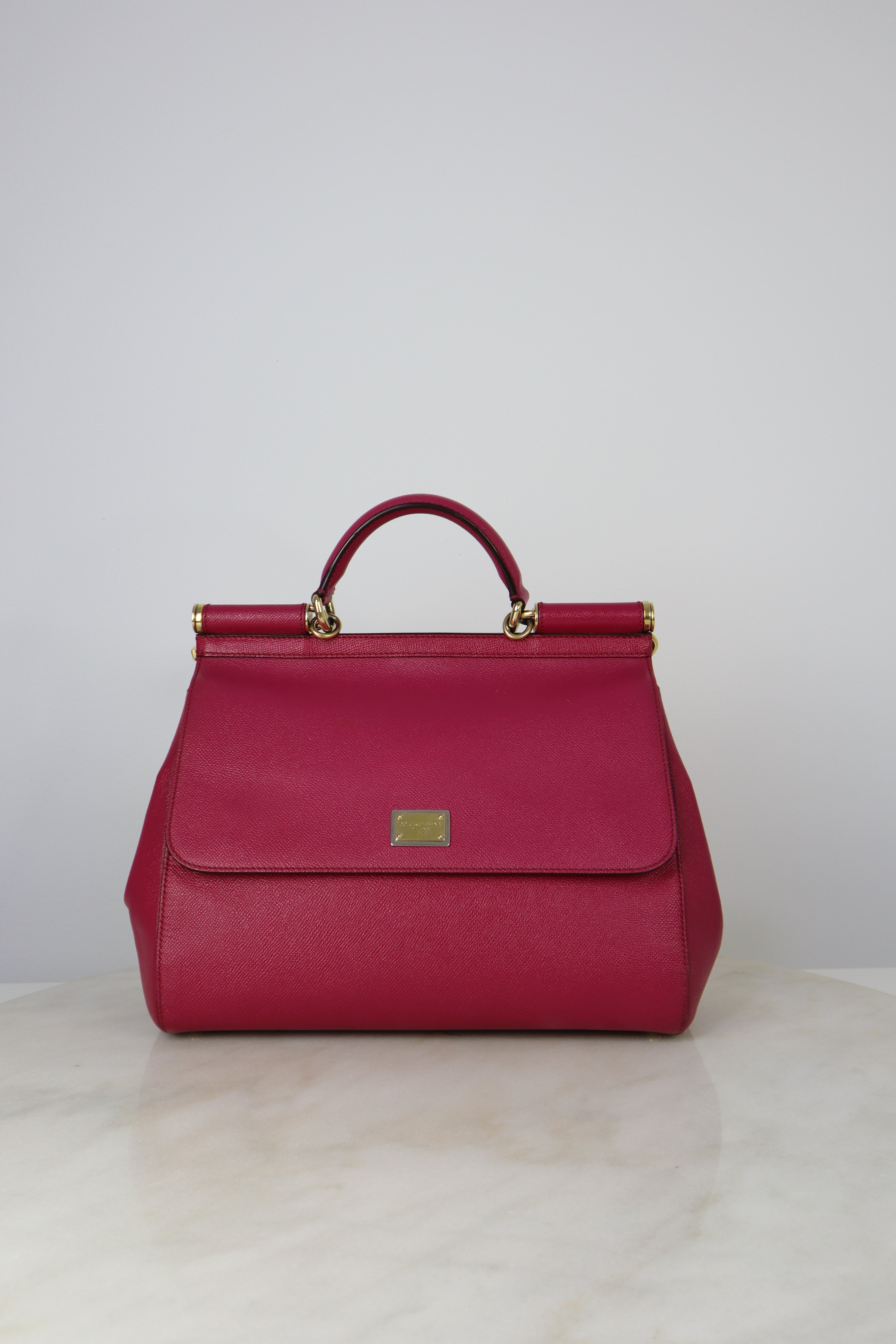 Dolce & Gabbana Fuchsia Miss Sicily Large Tote Bag-handbag-Dolce & Gabbana-The Closet Egypt