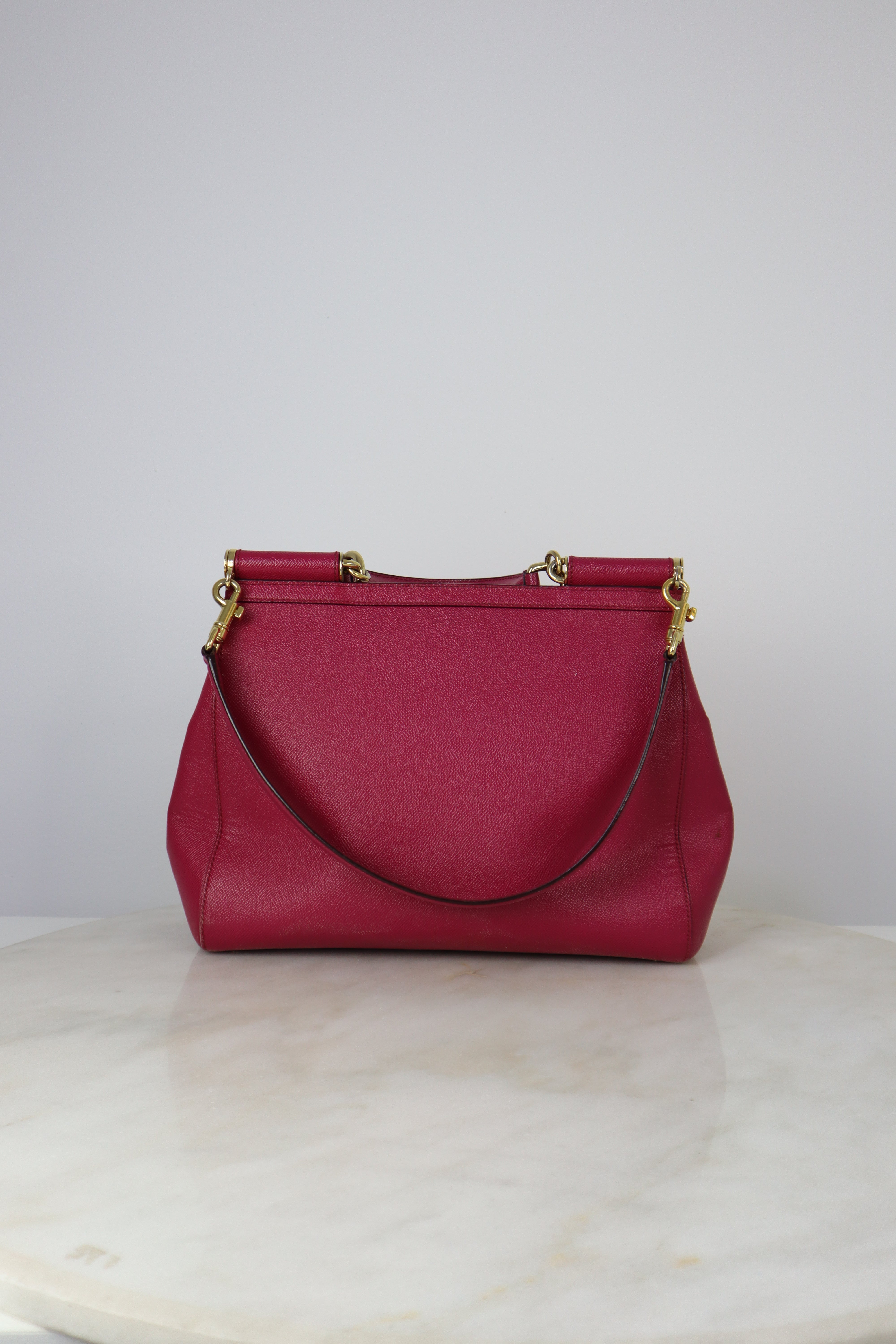 Dolce & Gabbana Fuchsia Miss Sicily Large Tote Bag-handbag-Dolce & Gabbana-The Closet Egypt