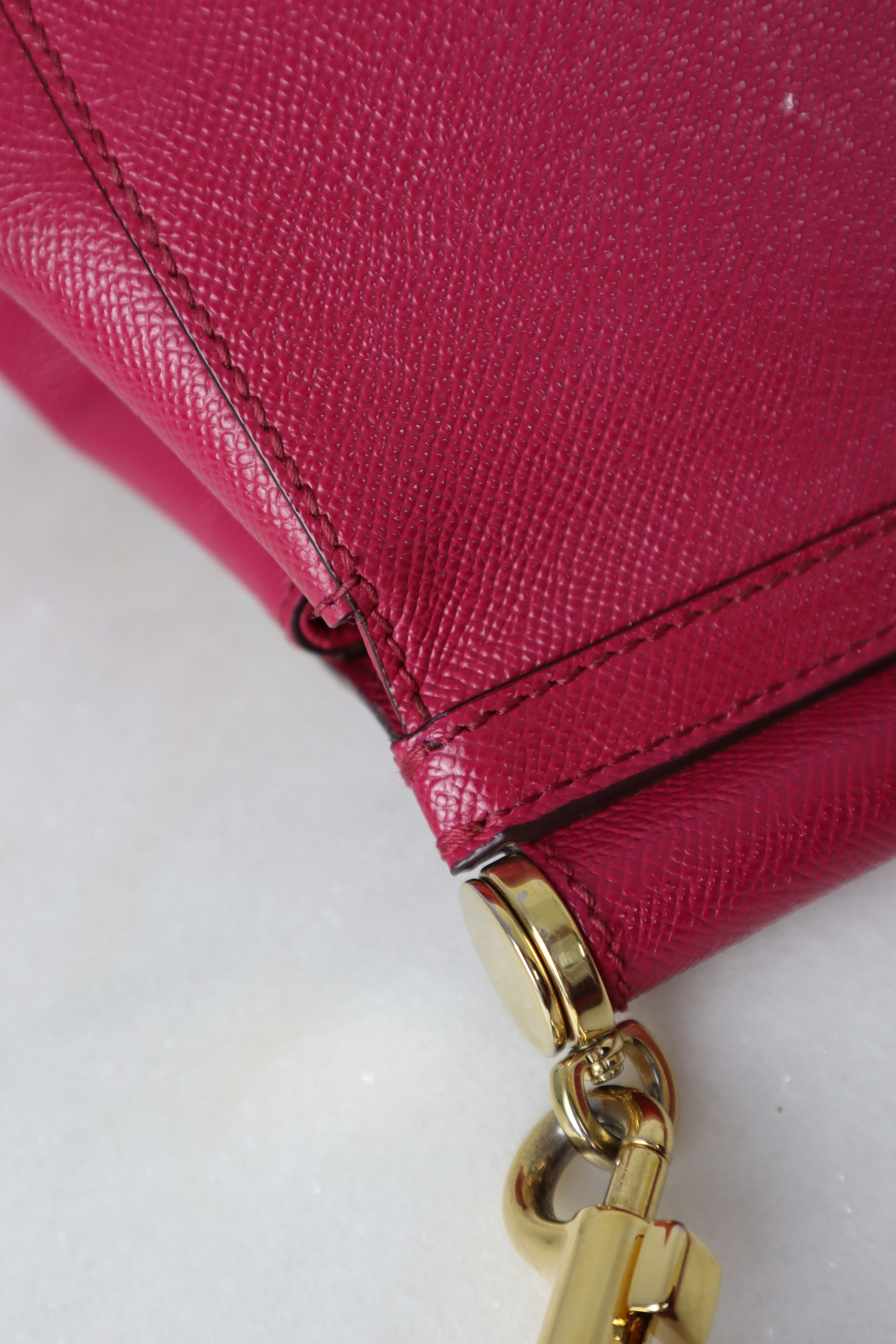 Dolce & Gabbana Fuchsia Miss Sicily Large Tote Bag-handbag-Dolce & Gabbana-The Closet Egypt