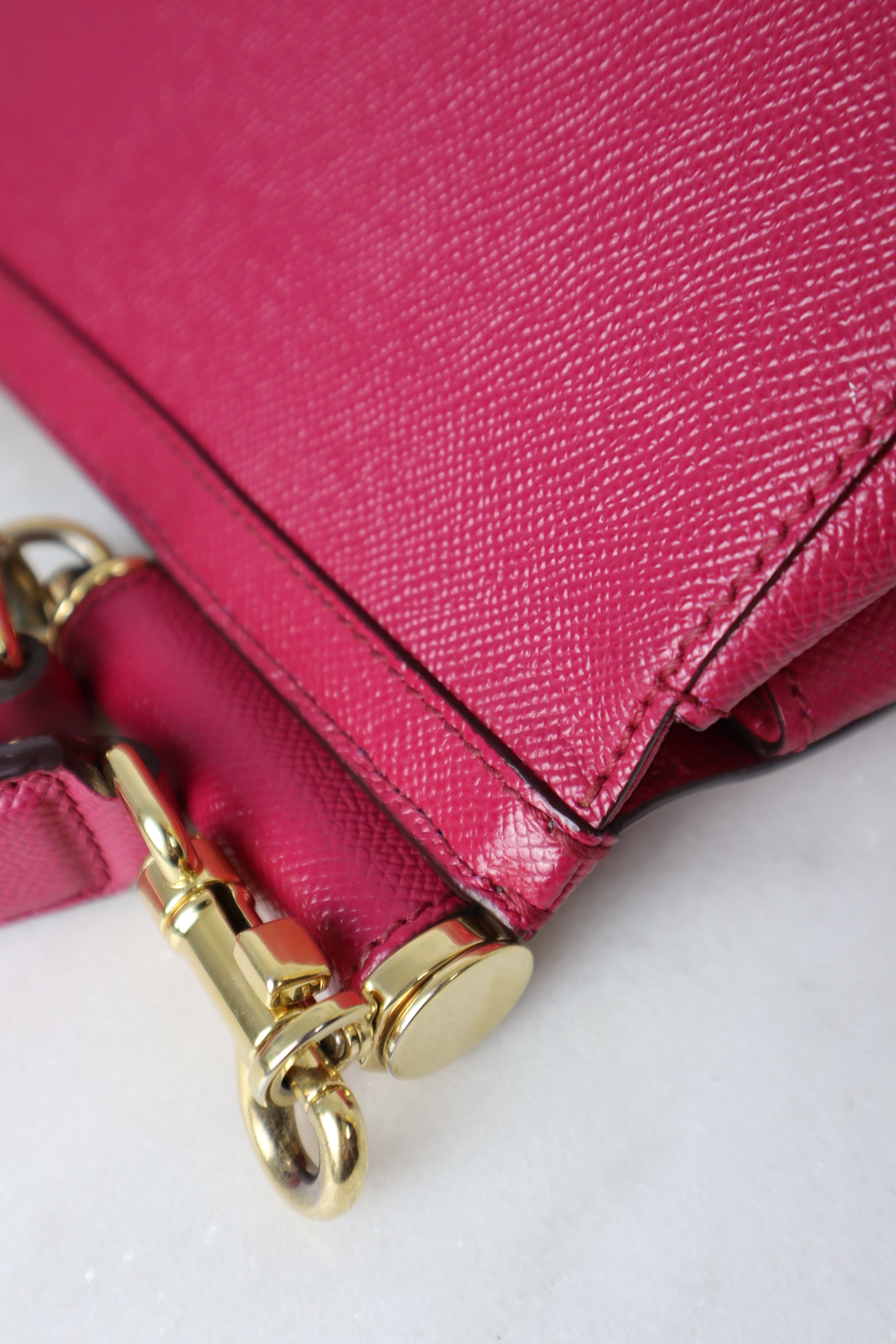 Dolce & Gabbana Fuchsia Miss Sicily Large Tote Bag-handbag-Dolce & Gabbana-The Closet Egypt