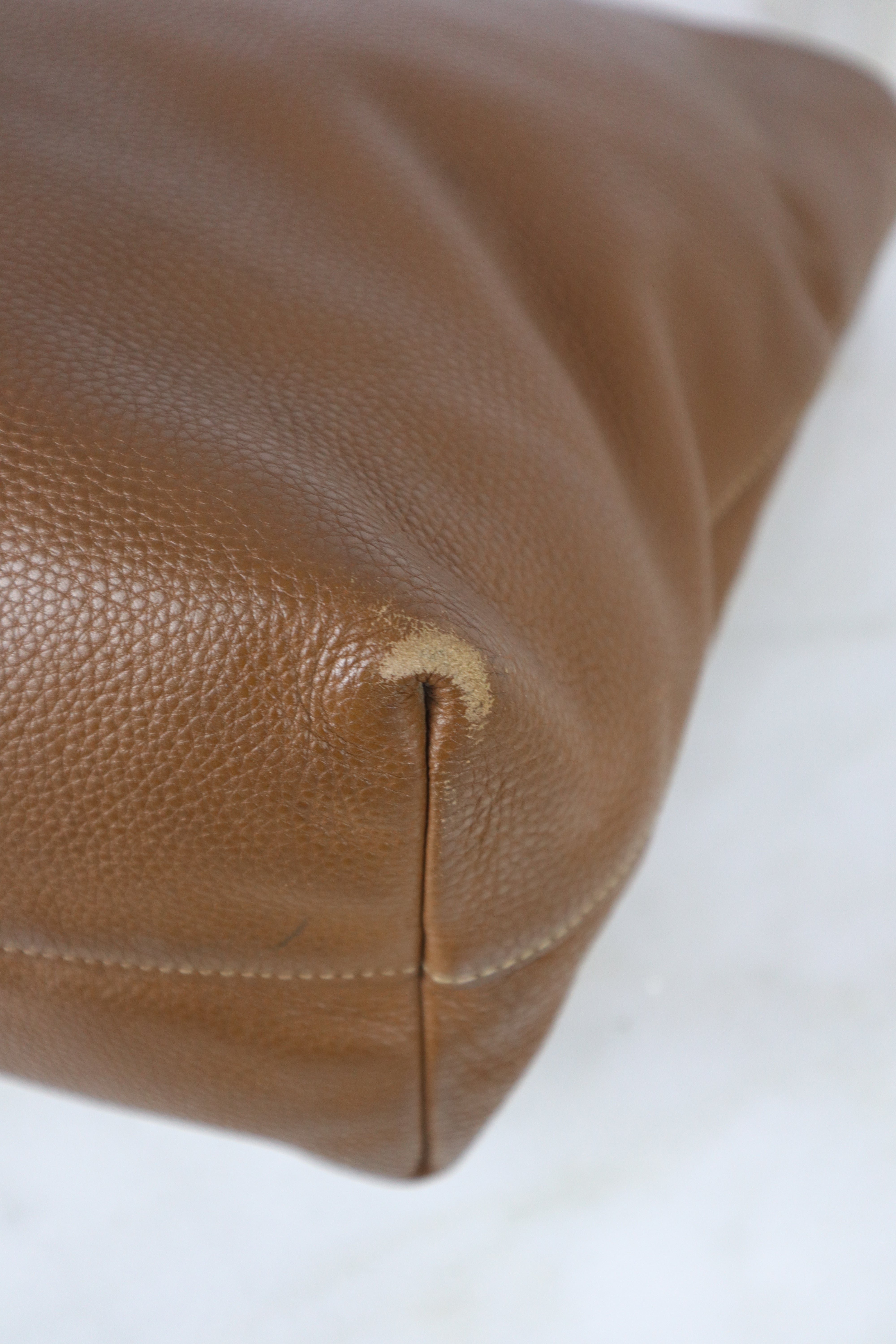 Prada Camel Vitello Daino Tote Bag W/ Strap-handbag-Prada-The Closet Egypt