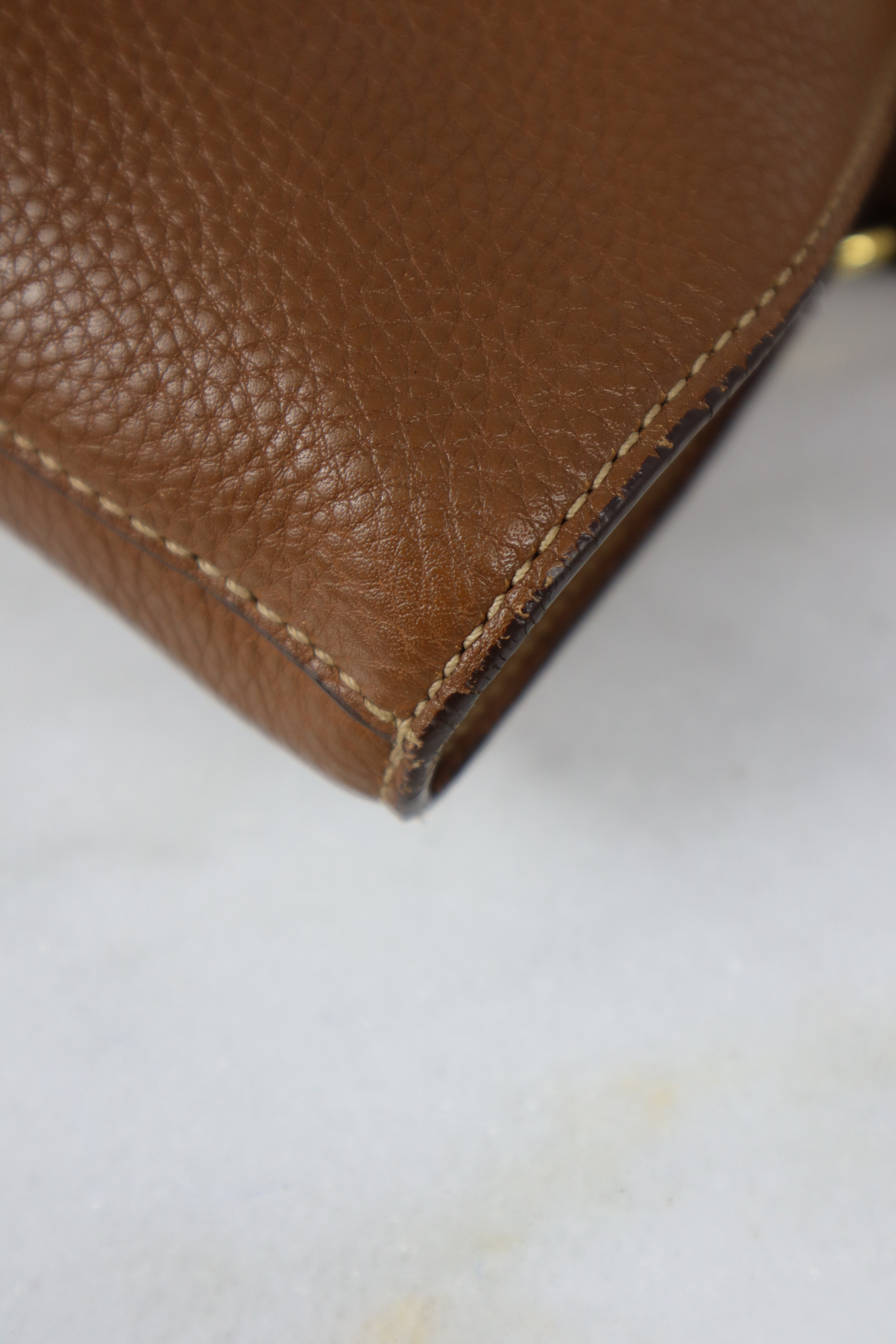 Prada Camel Vitello Daino Tote Bag W/ Strap-handbag-Prada-The Closet Egypt