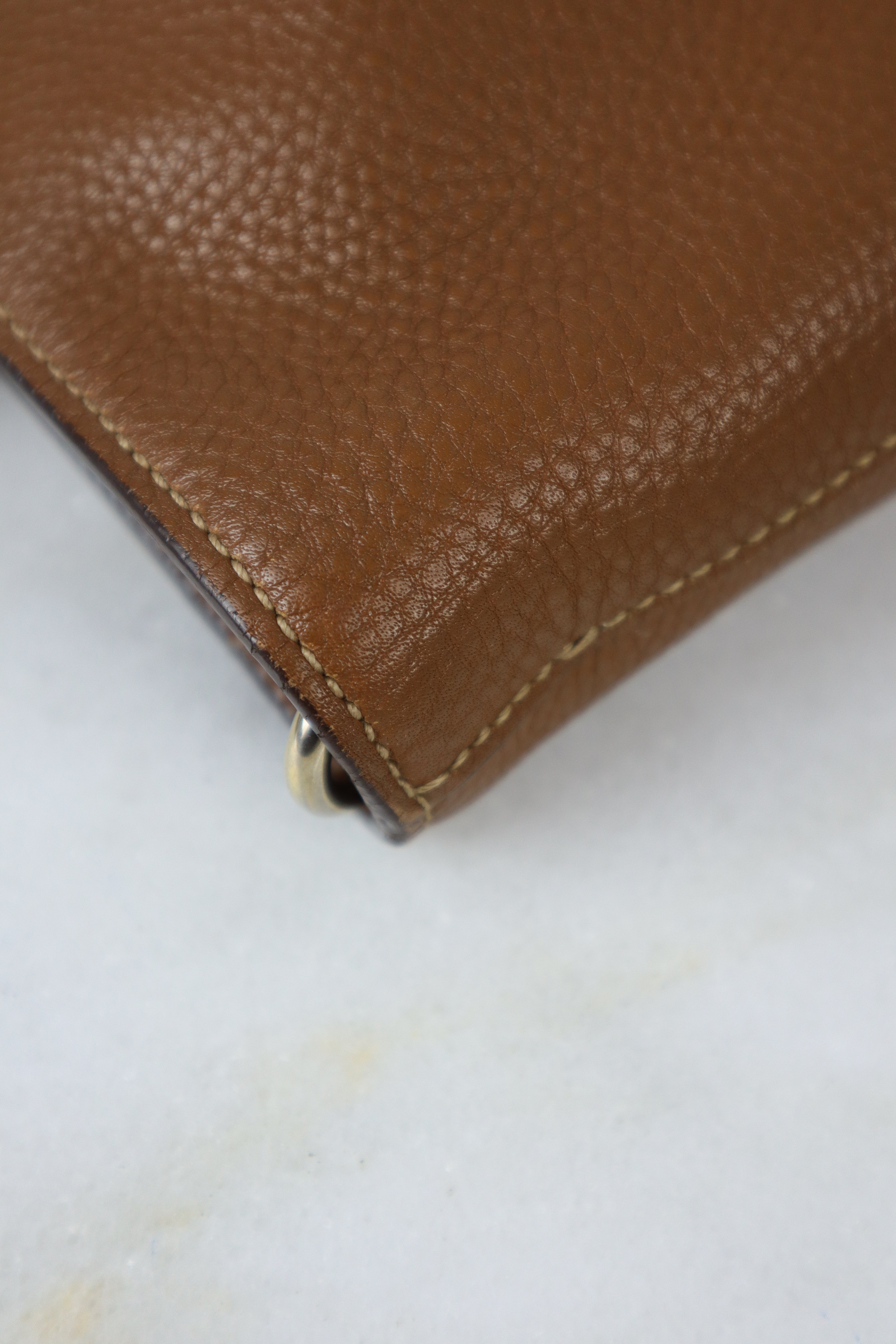 Prada Camel Vitello Daino Tote Bag W/ Strap-handbag-Prada-The Closet Egypt