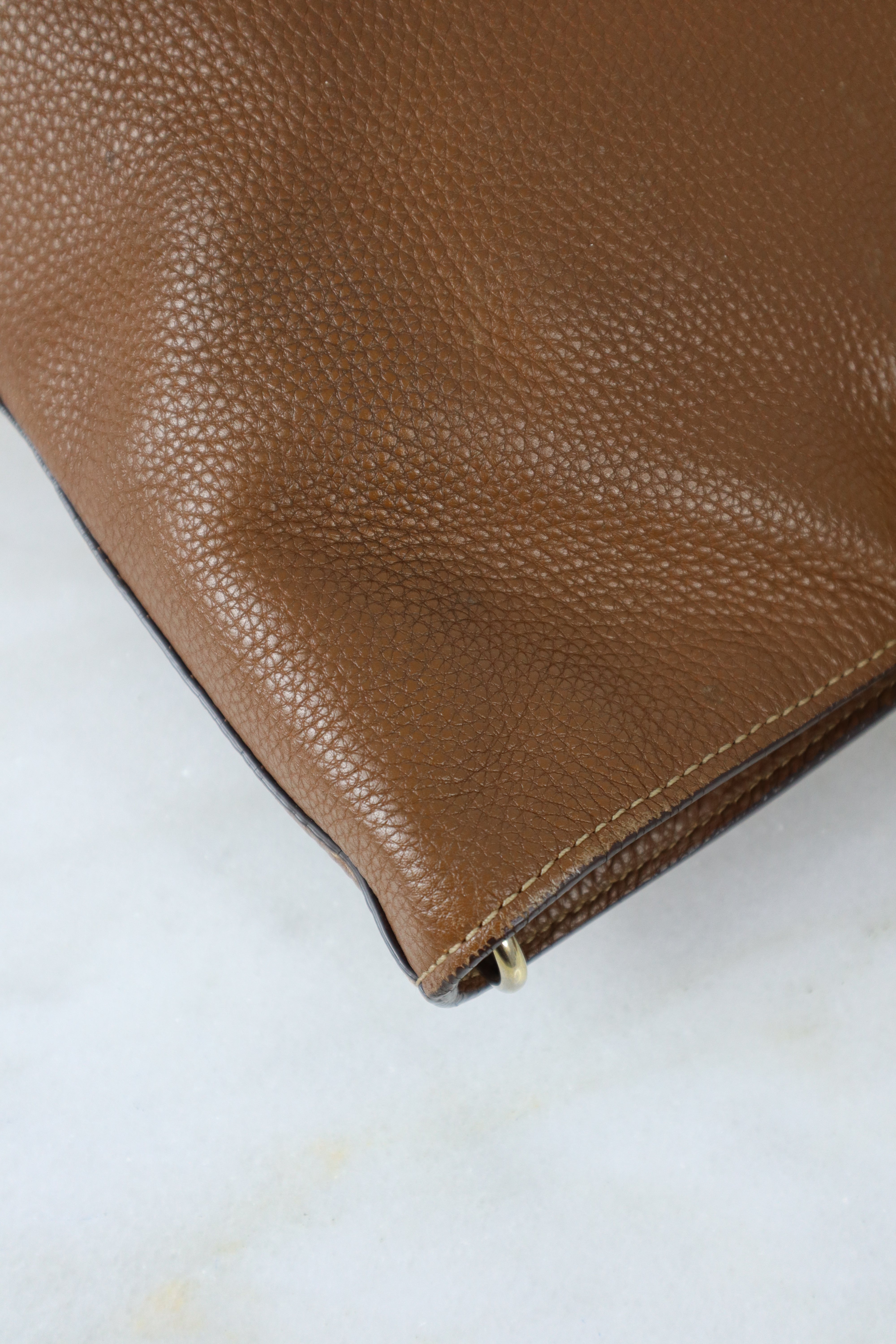 Prada Camel Vitello Daino Tote Bag W/ Strap-handbag-Prada-The Closet Egypt