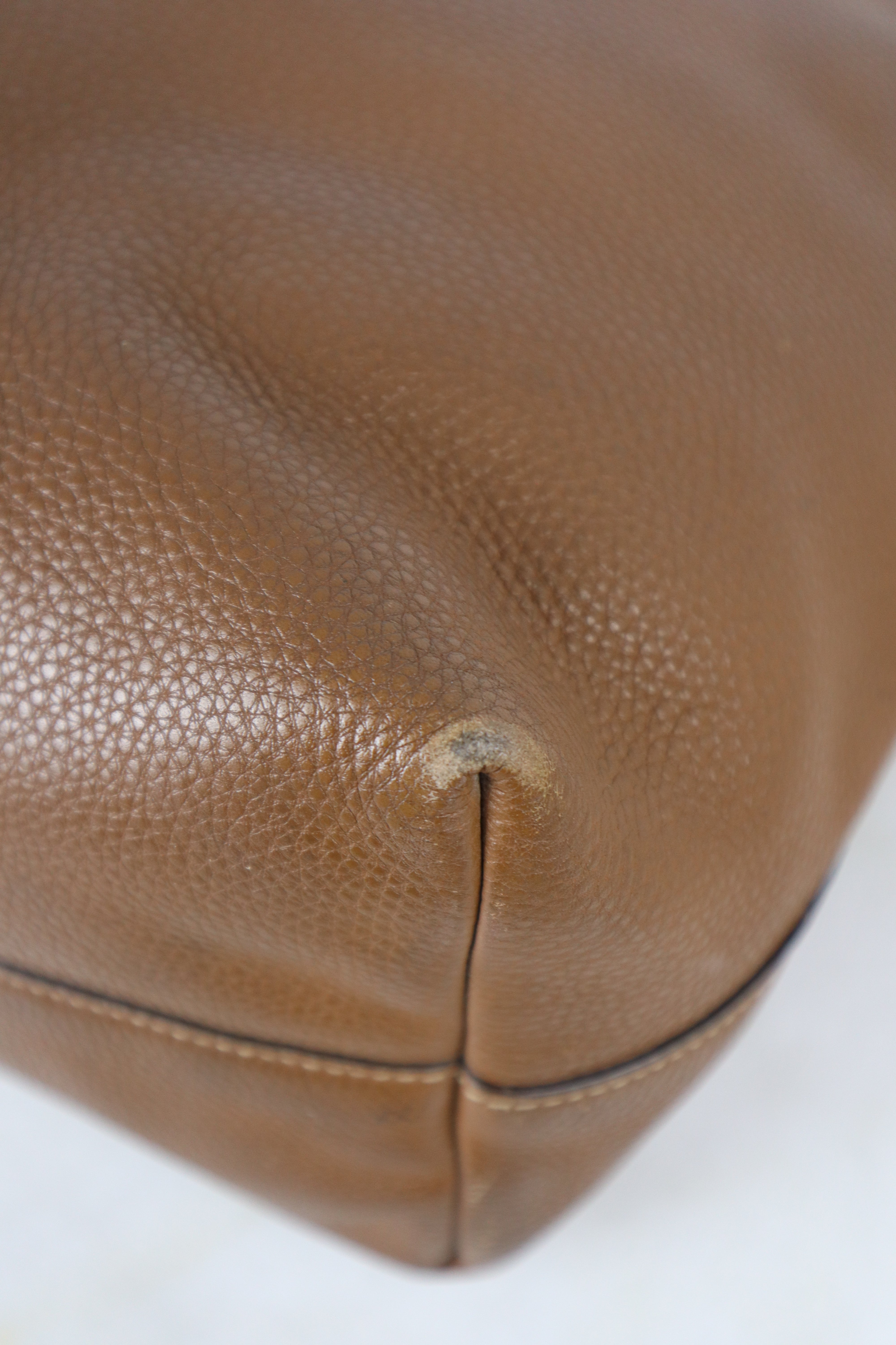 Prada Camel Vitello Daino Tote Bag W/ Strap-handbag-Prada-The Closet Egypt