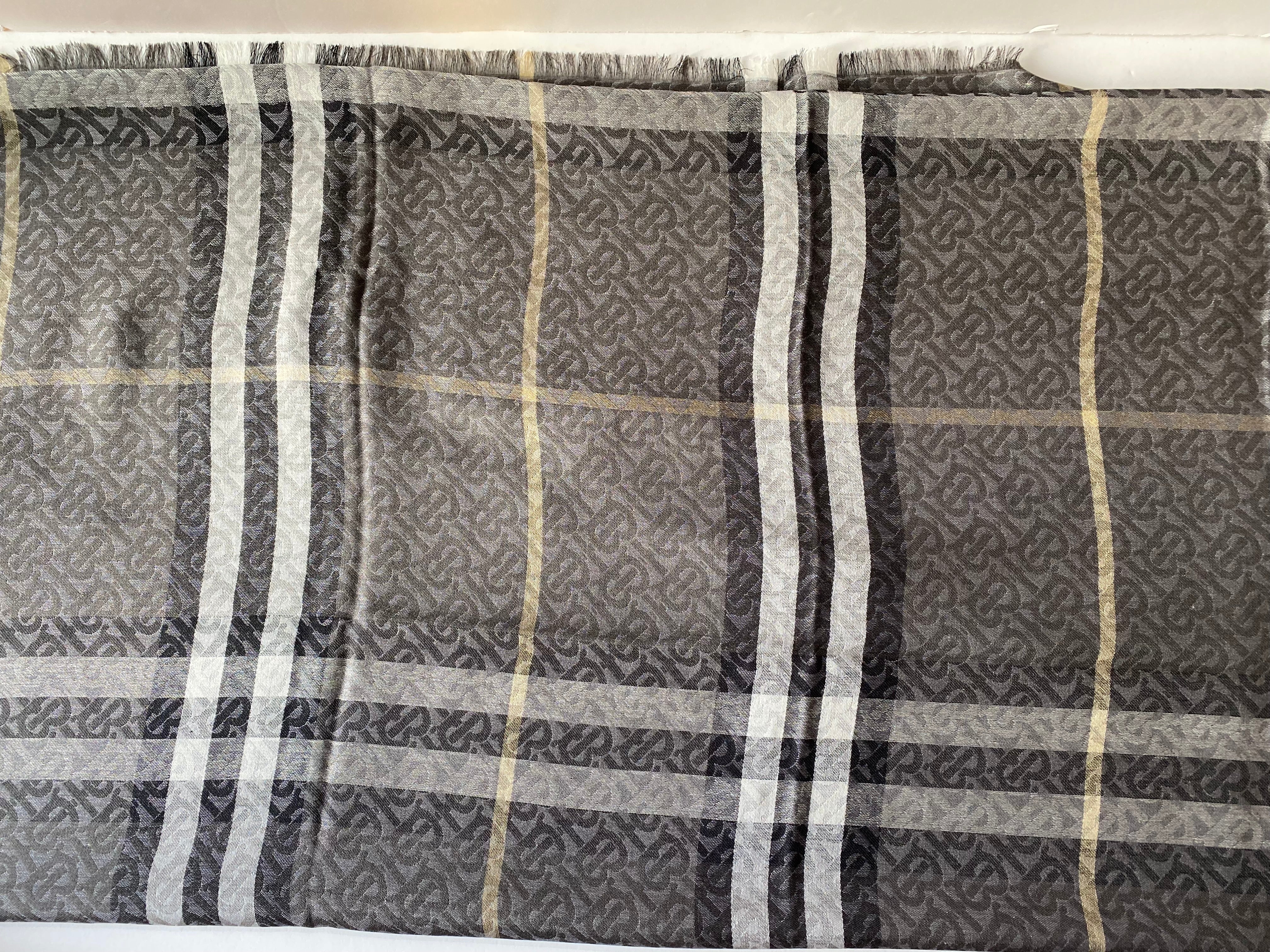 Burberry Bicolor TB Scarf-Scarf-Burberry-The Closet Egypt