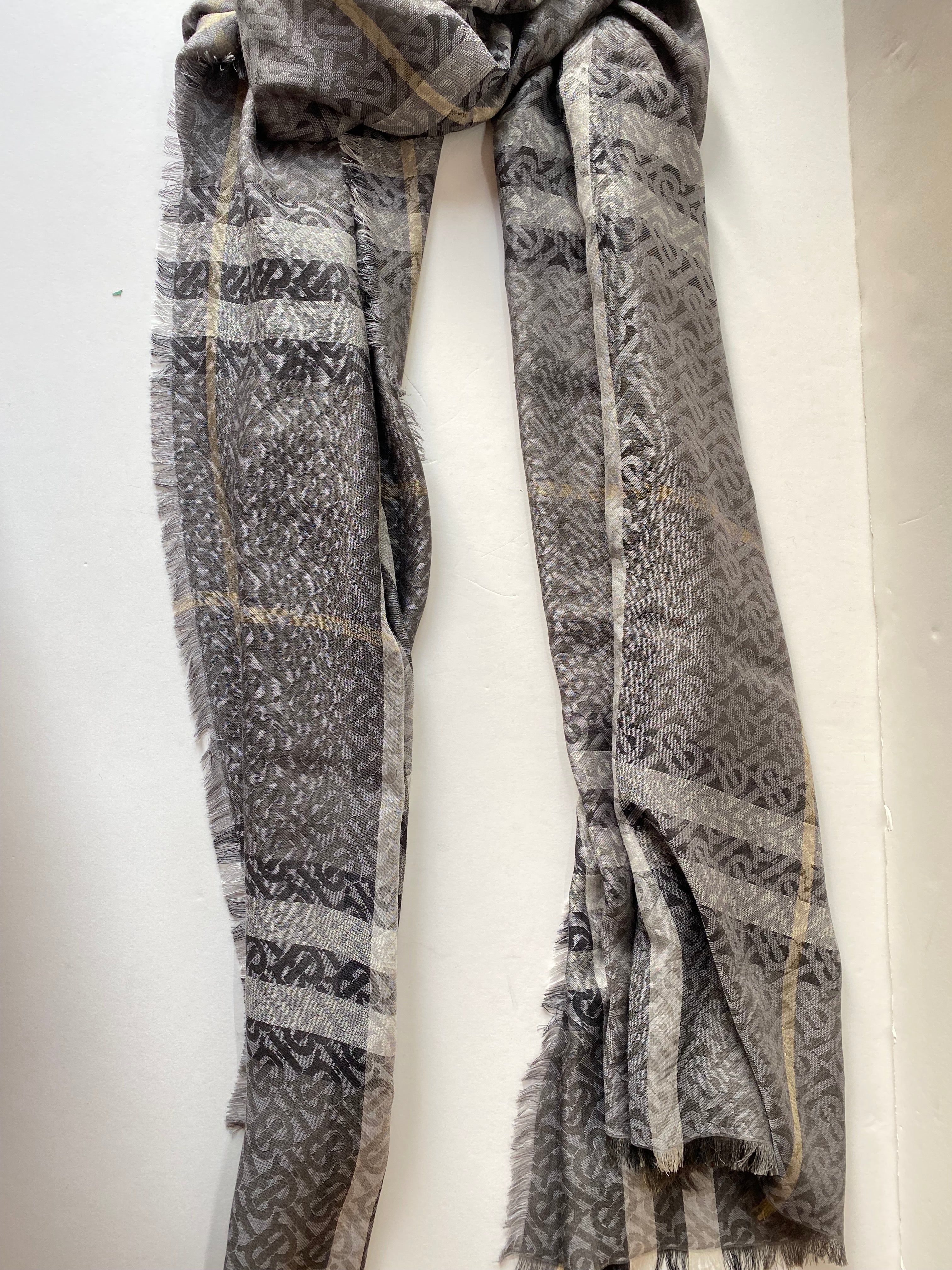 Burberry Bicolor TB Scarf-Scarf-Burberry-The Closet Egypt