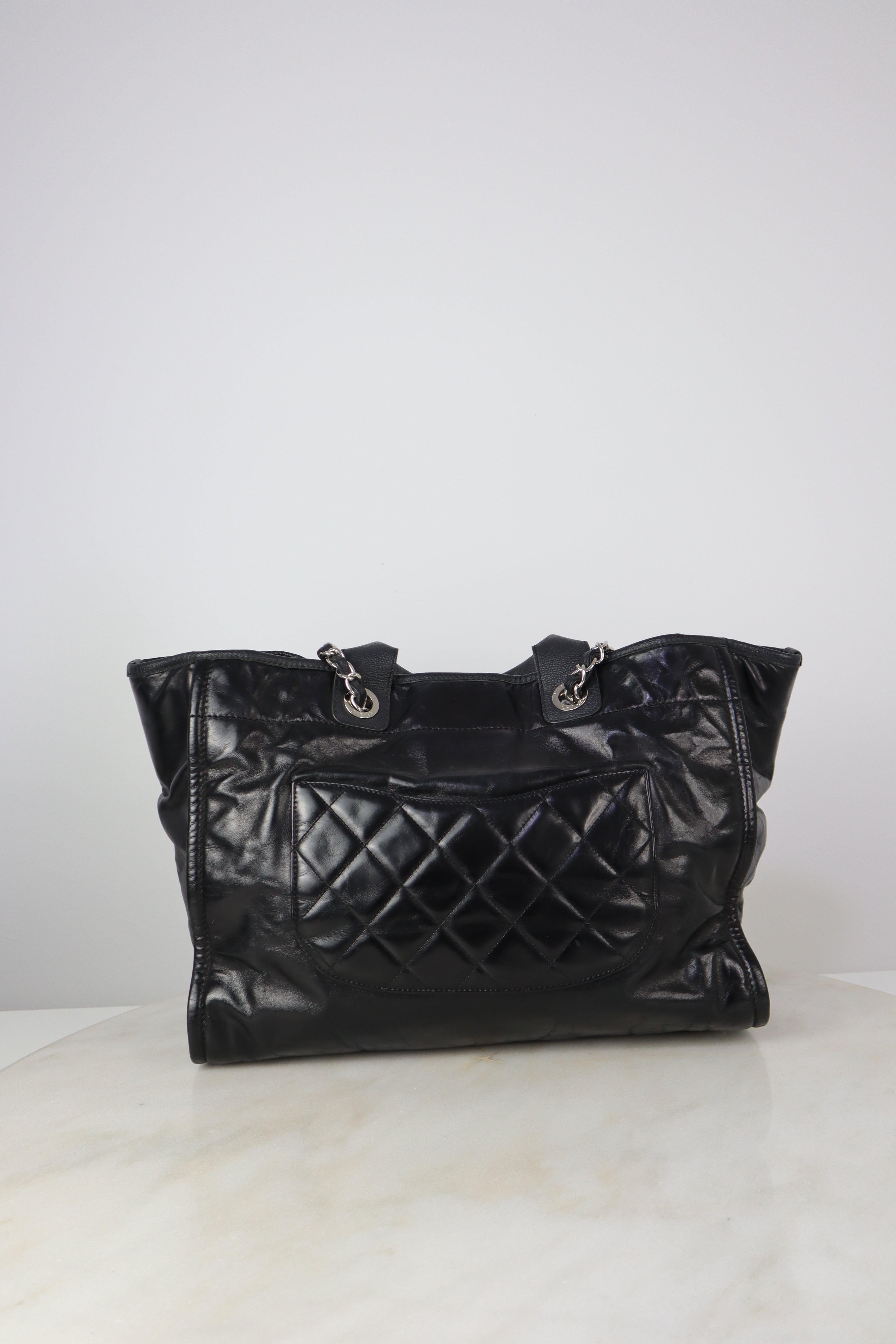 Chanel Black DeauvillE Large Tote Shoulder Bag-handbag-Chanel-The Closet Egypt