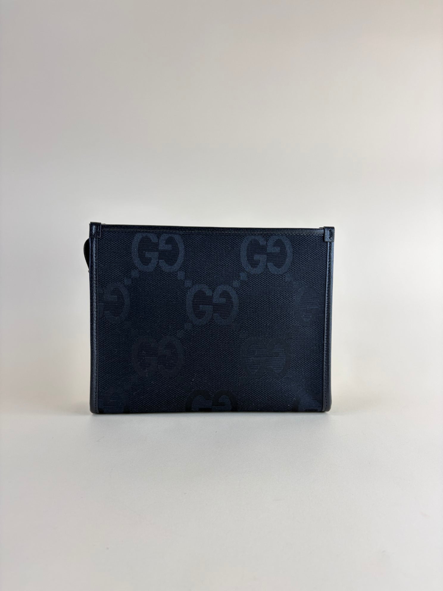 Gucci Black Jumbo GG Pouch