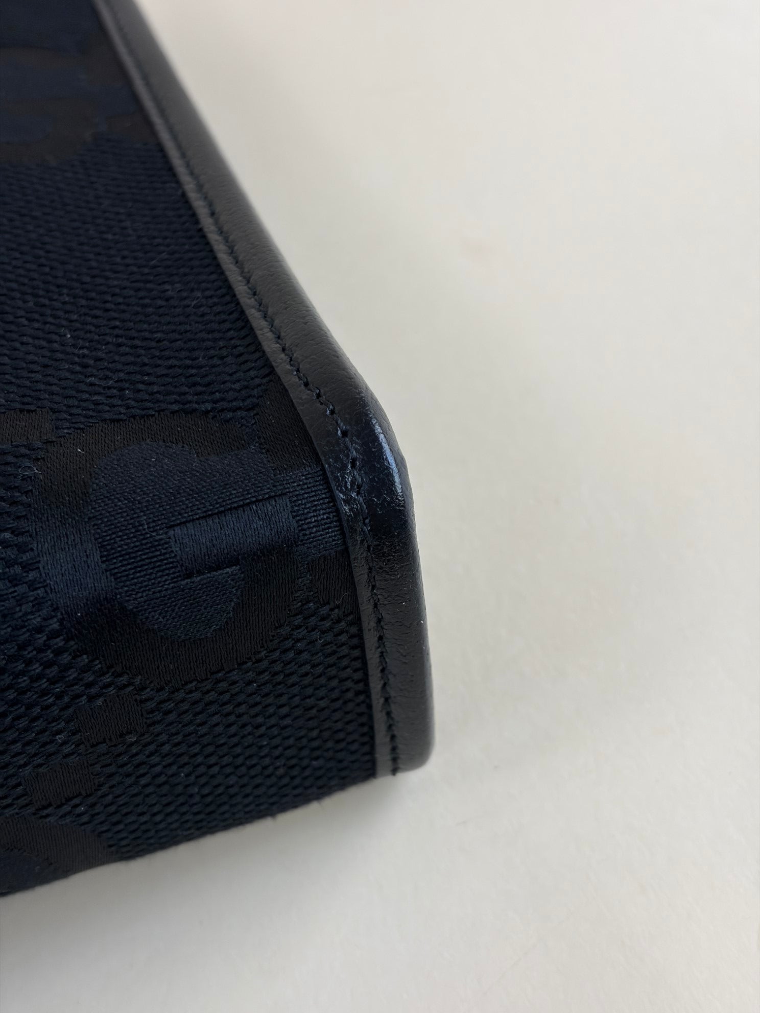 Gucci Black Jumbo GG Pouch