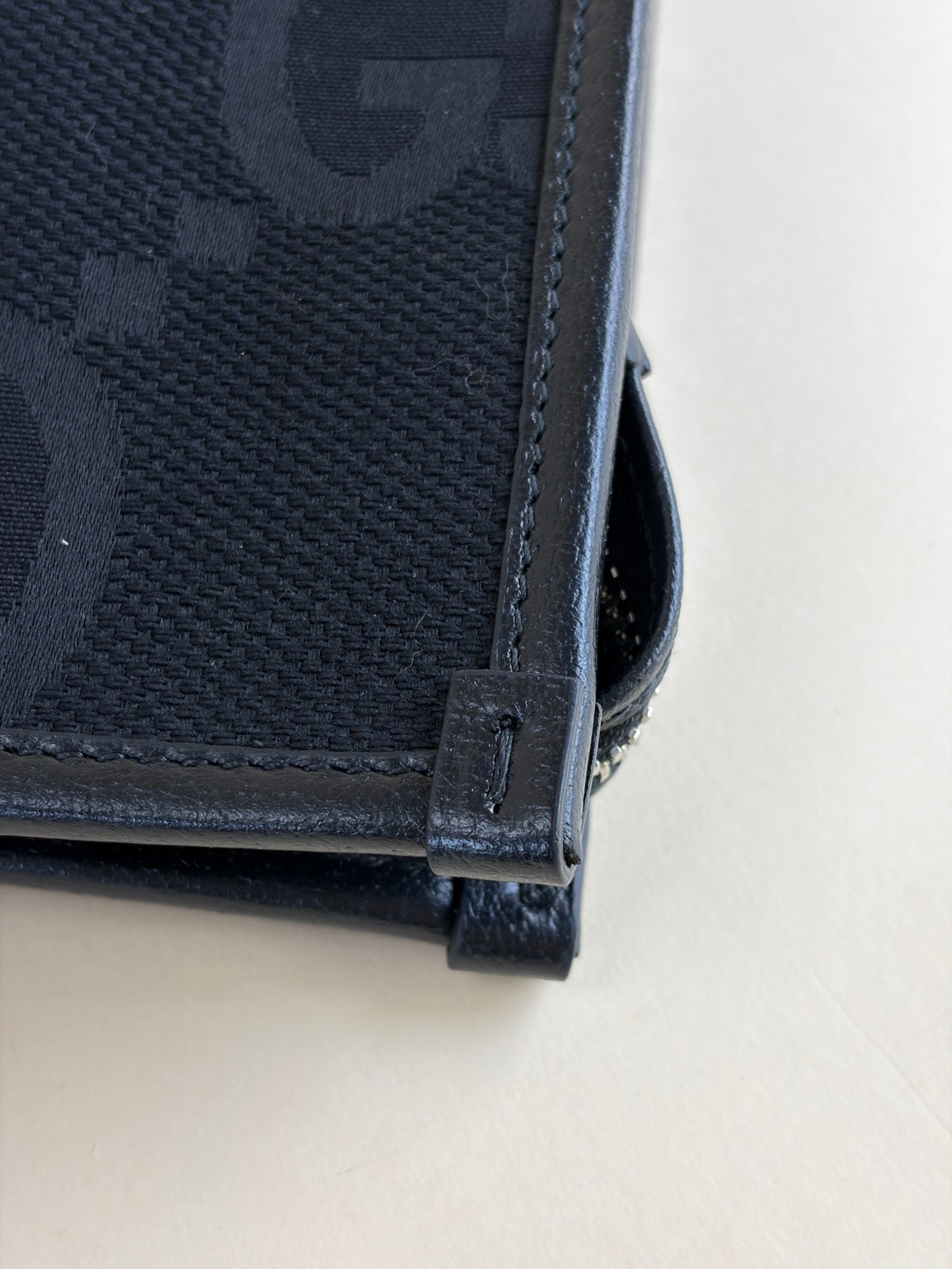 Gucci Black Jumbo GG Pouch