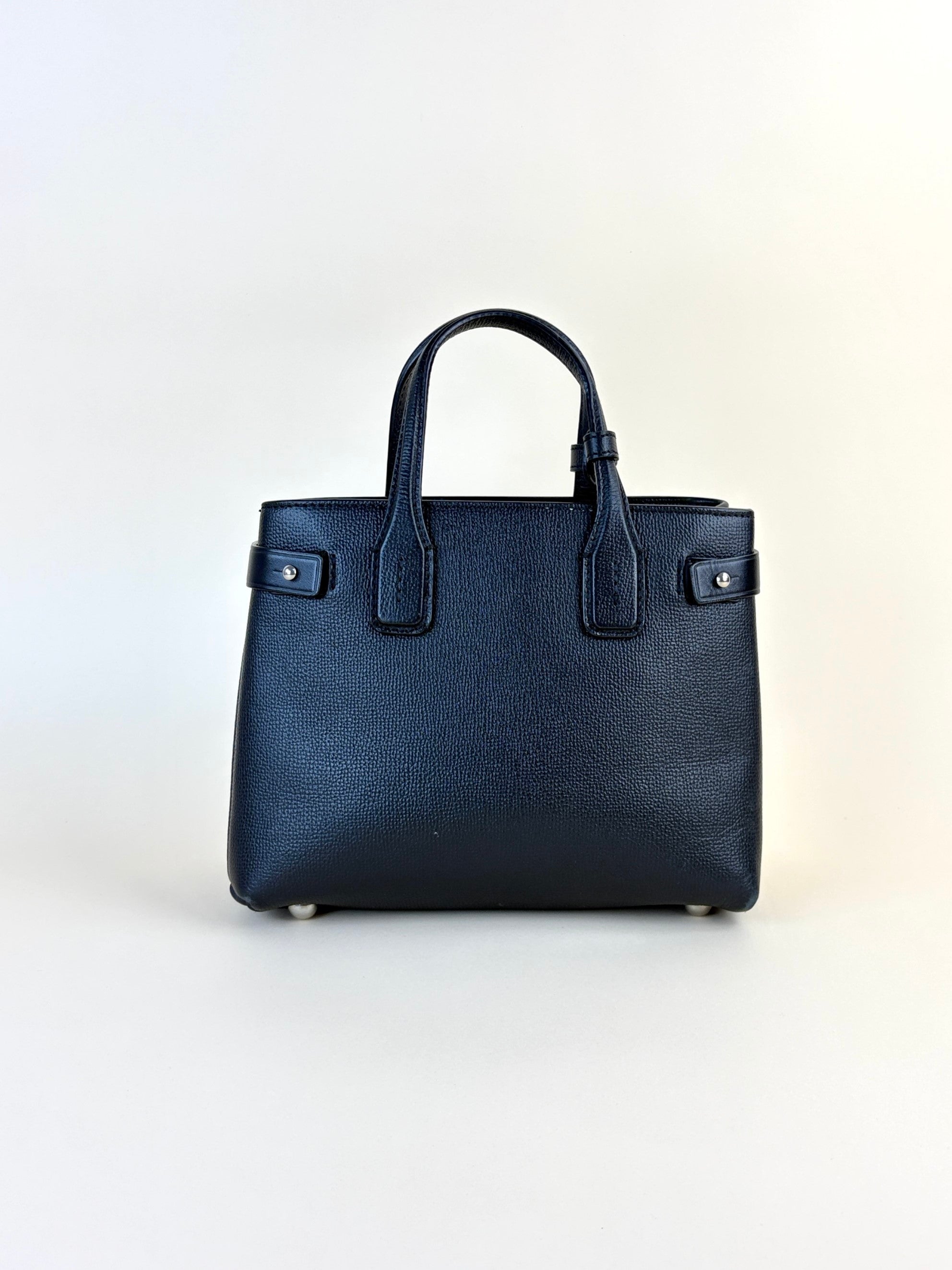 Burberry banner black small leather with House check