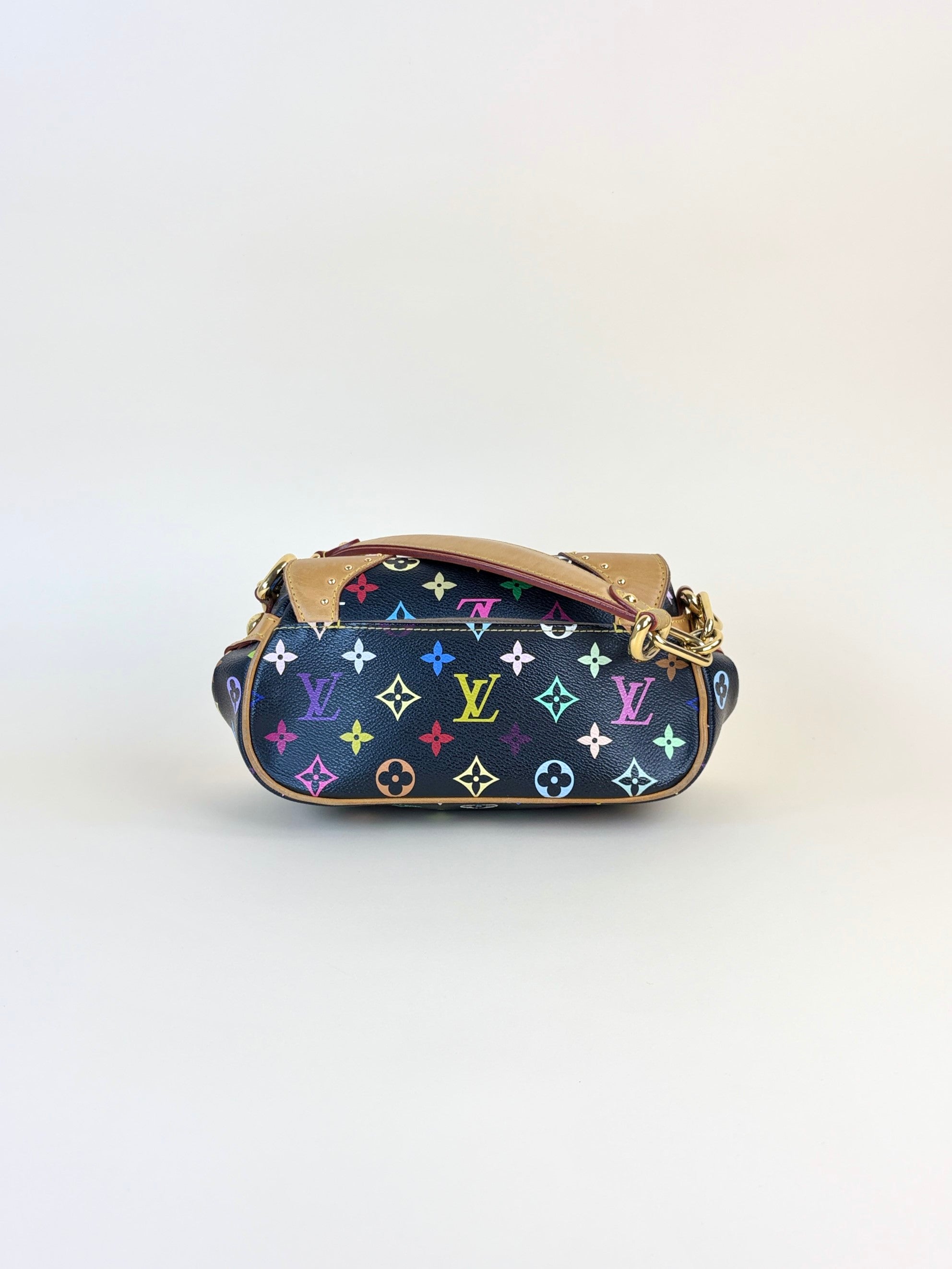louis Vuitton black multicolor Marilyn monogram shoulder bag