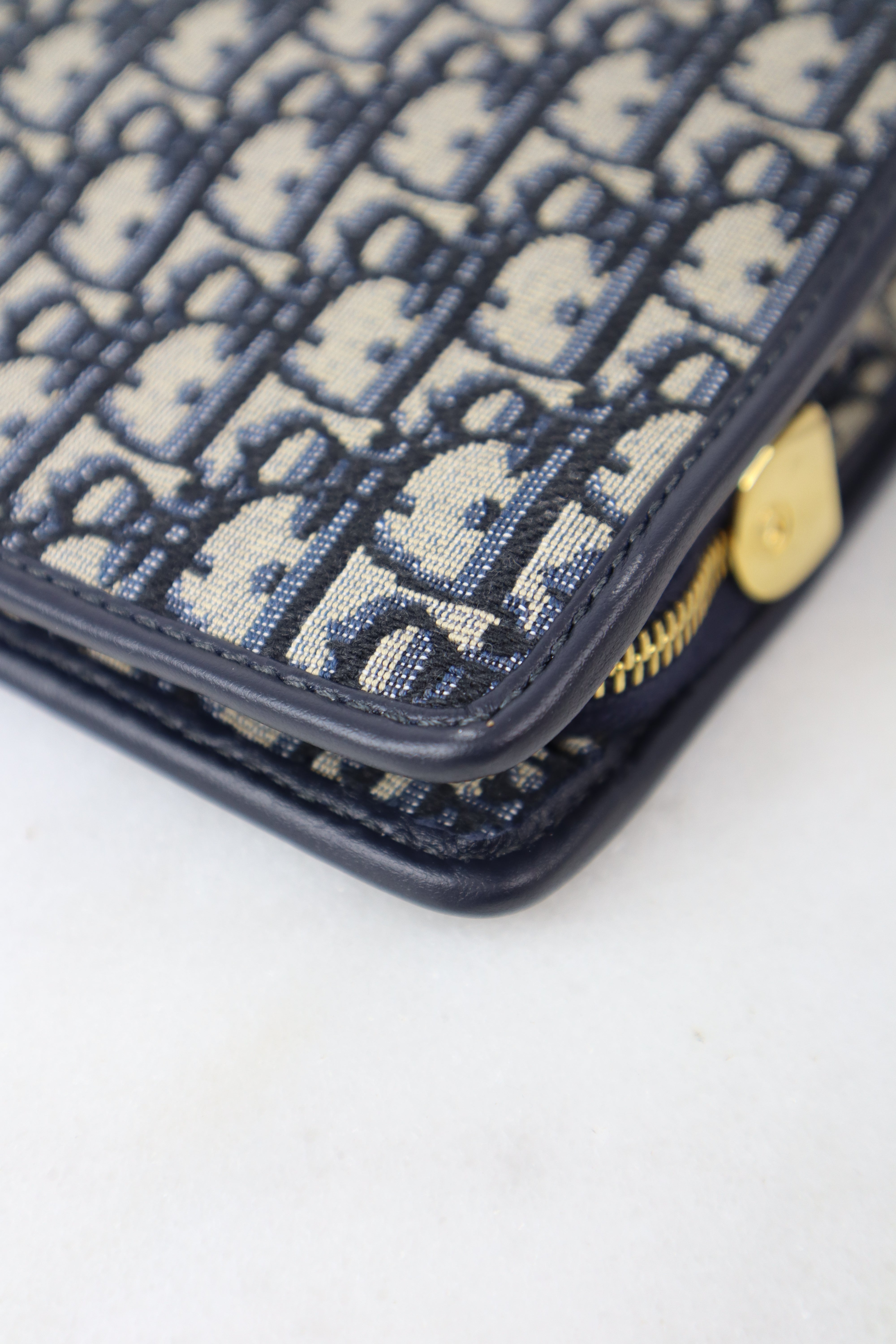 Christian Dior Blue 30 Montaigne Dea Pouch