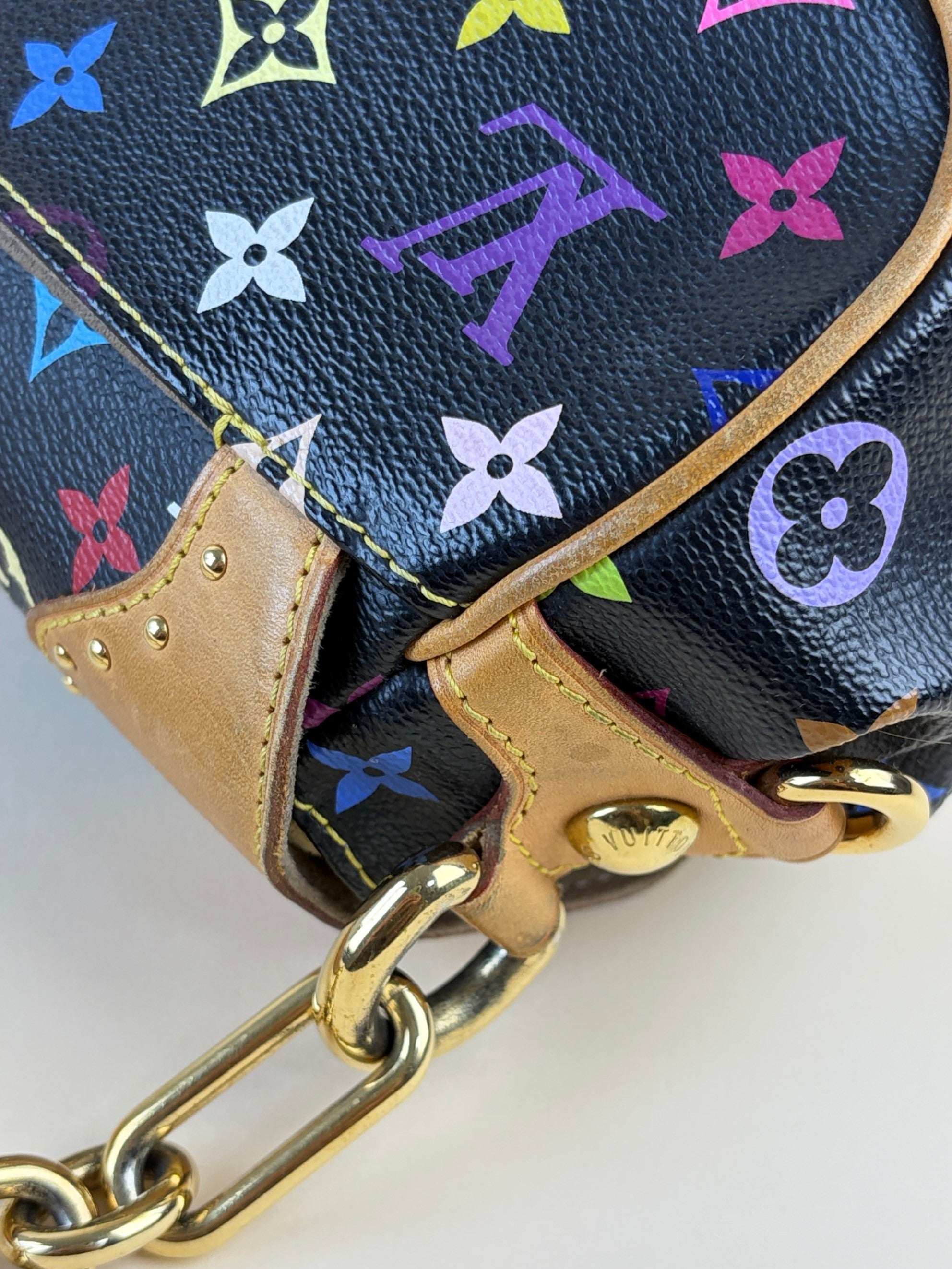 louis Vuitton black multicolor Marilyn monogram shoulder bag