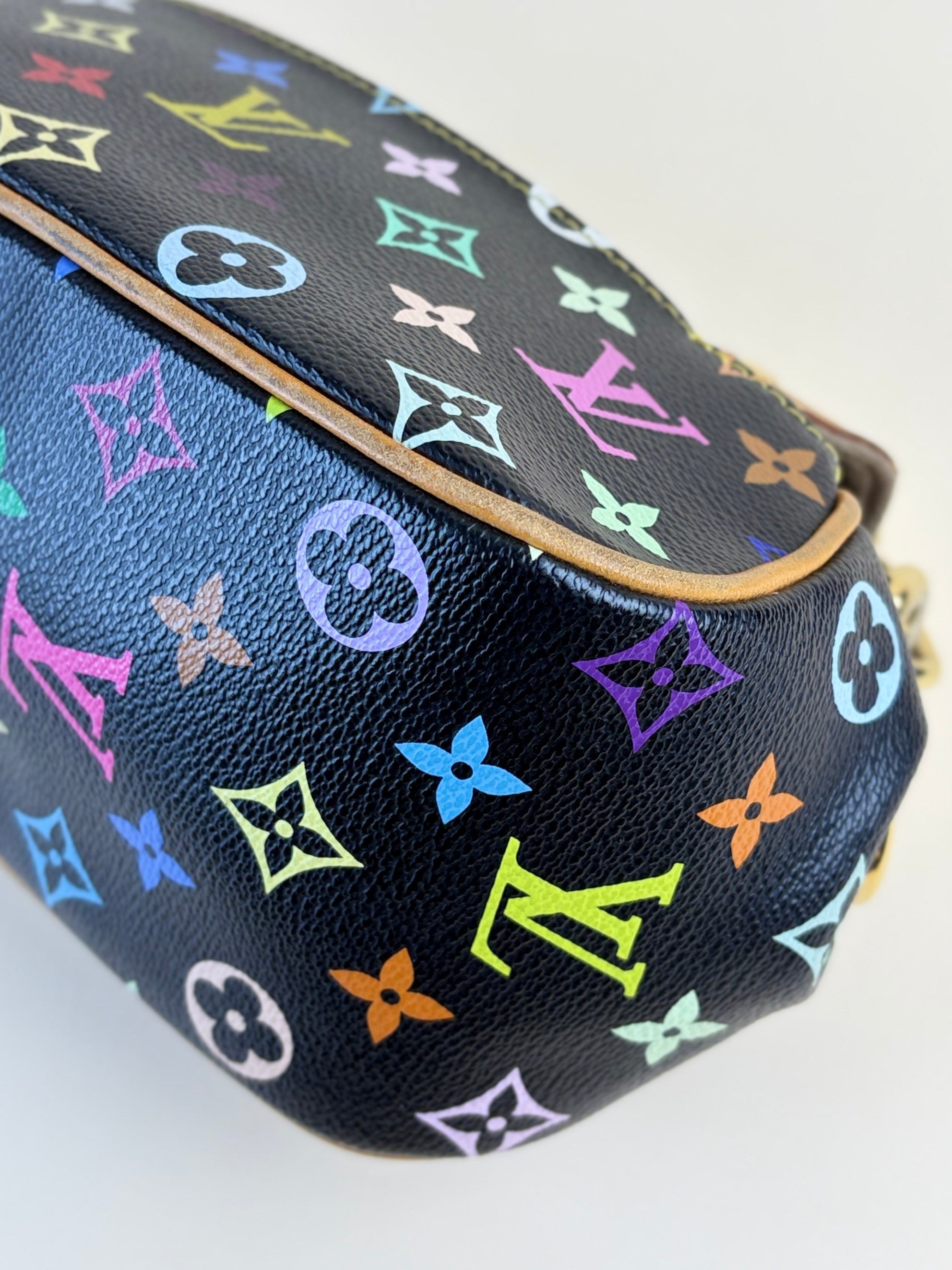 louis Vuitton black multicolor Marilyn monogram shoulder bag