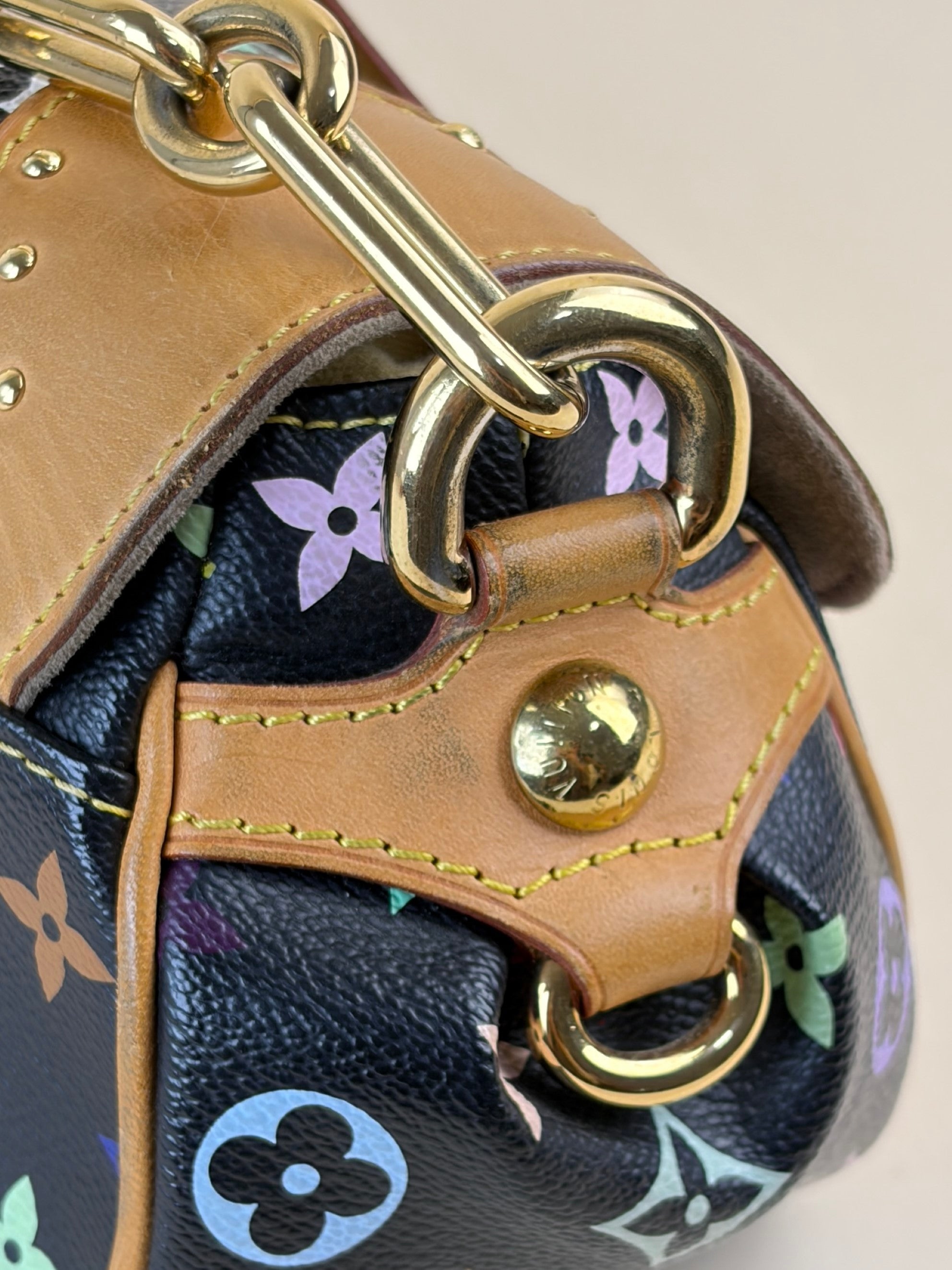louis Vuitton black multicolor Marilyn monogram shoulder bag
