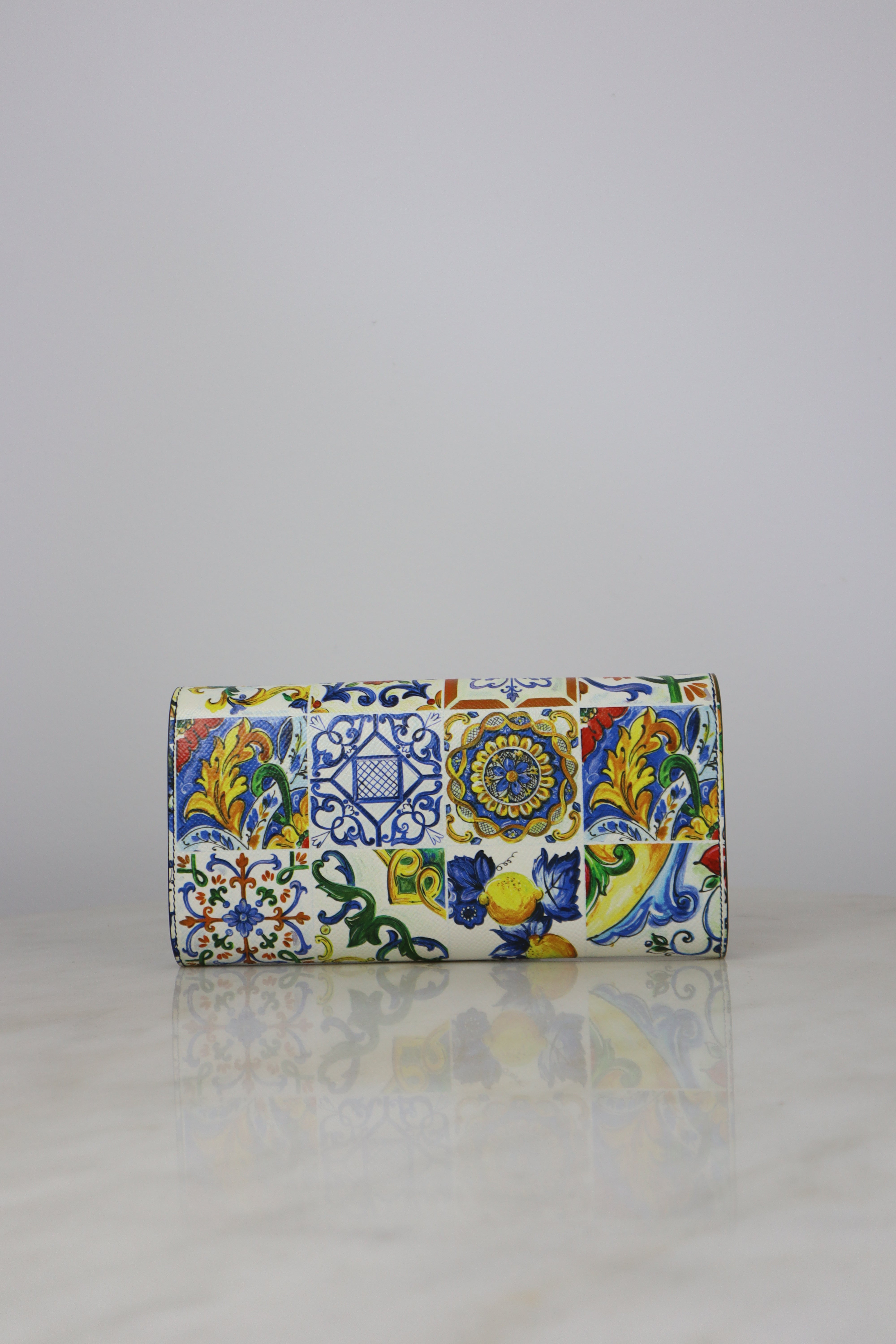 Dolce & Gabbana Multicolor Dauphine Majolica Clutch Crossbody Bag