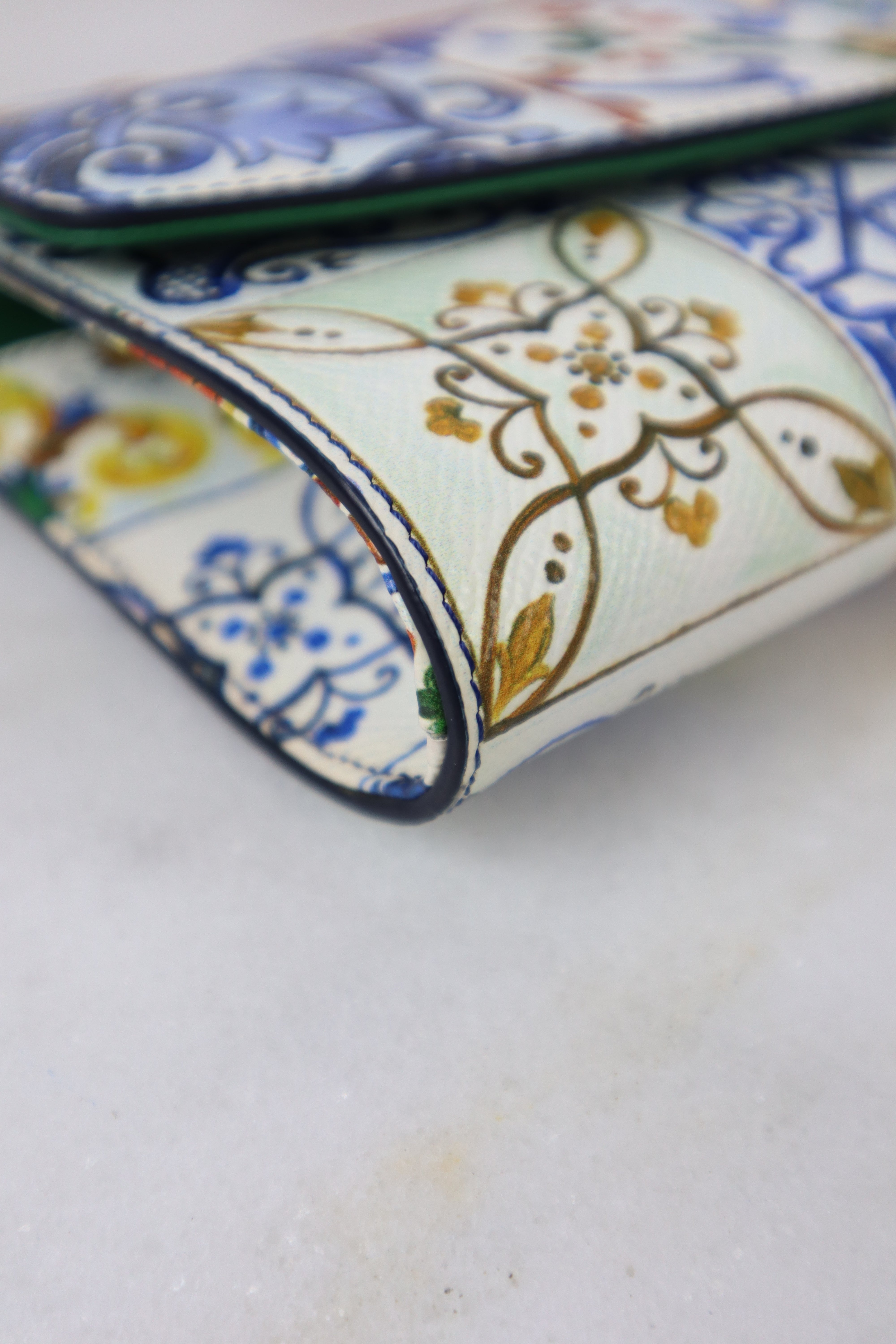 Dolce & Gabbana Multicolor Dauphine Majolica Clutch Crossbody Bag