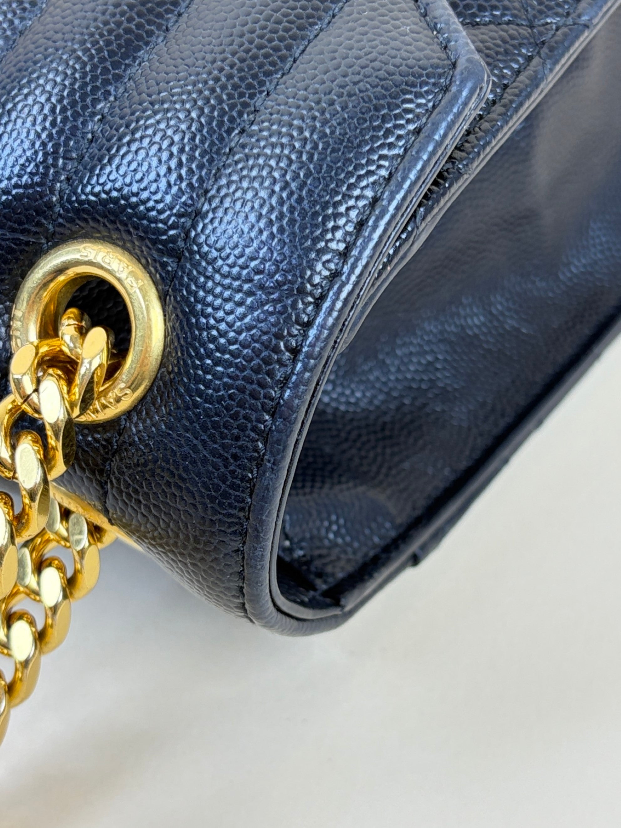YSL Black Envelope Medium Shoulder Bag